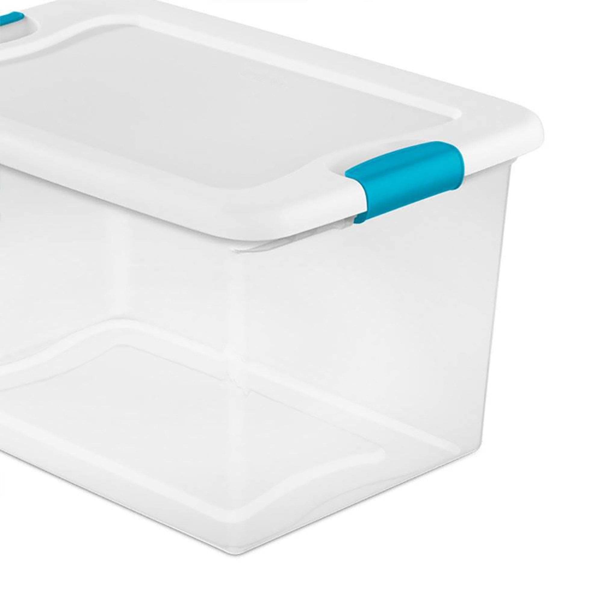 Sterilite 14978006 Clear Storage Tote With Lid 64 Quart 23-3