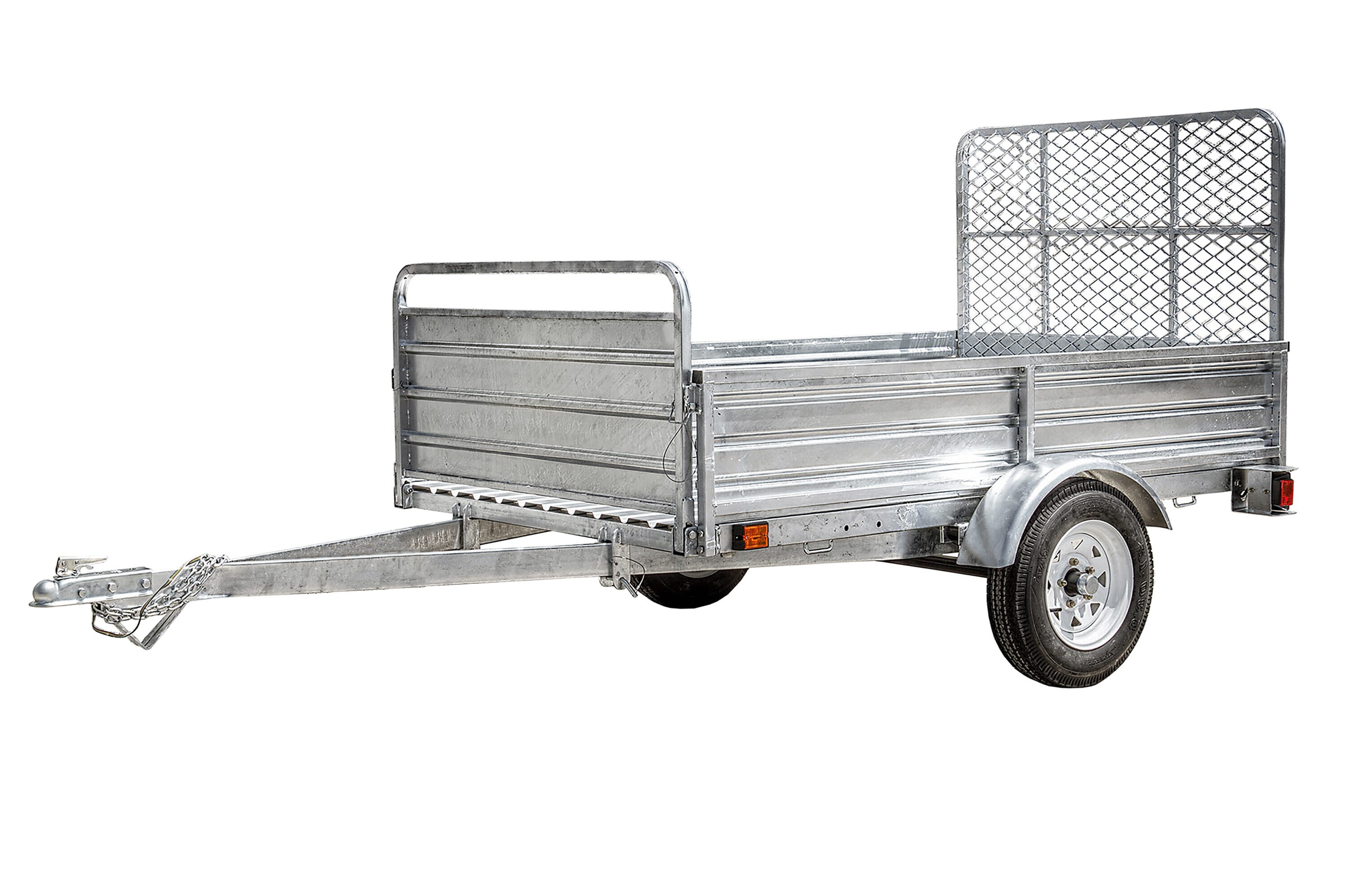 DK2 5-ft x 7-ft Steel Utility Trailer with Ramp Gate ( 1639-lb Capacity )