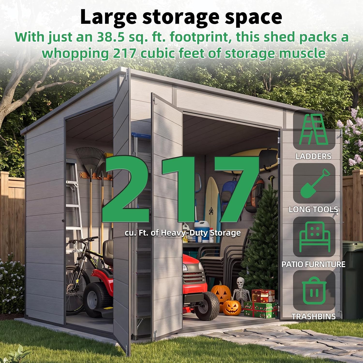 AECOJOY 16638DG-LS02 Vinyl-Resin-Storage-Buildings - View #3