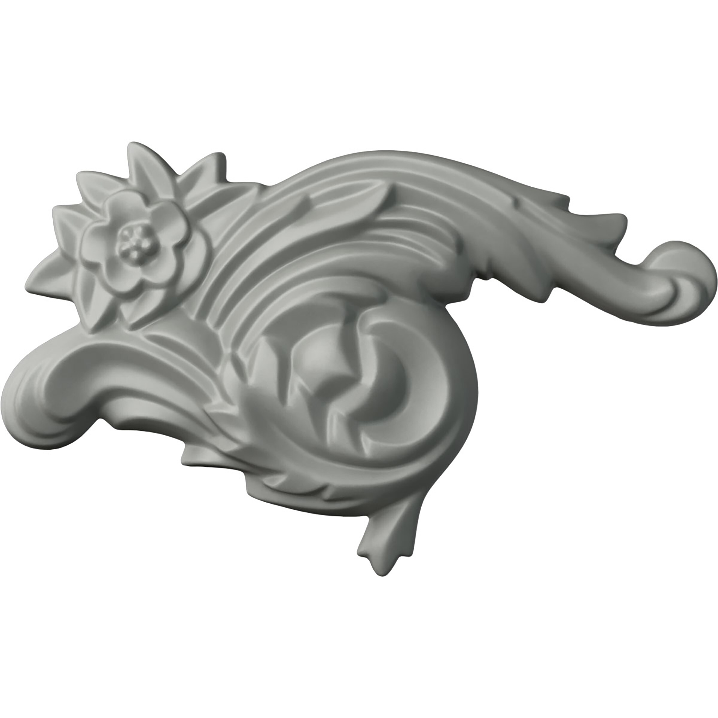 Ekena Millwork ONL04X07X01ZE-R Zephyr, Right 4.25-in W x 7-in H Primed Applique