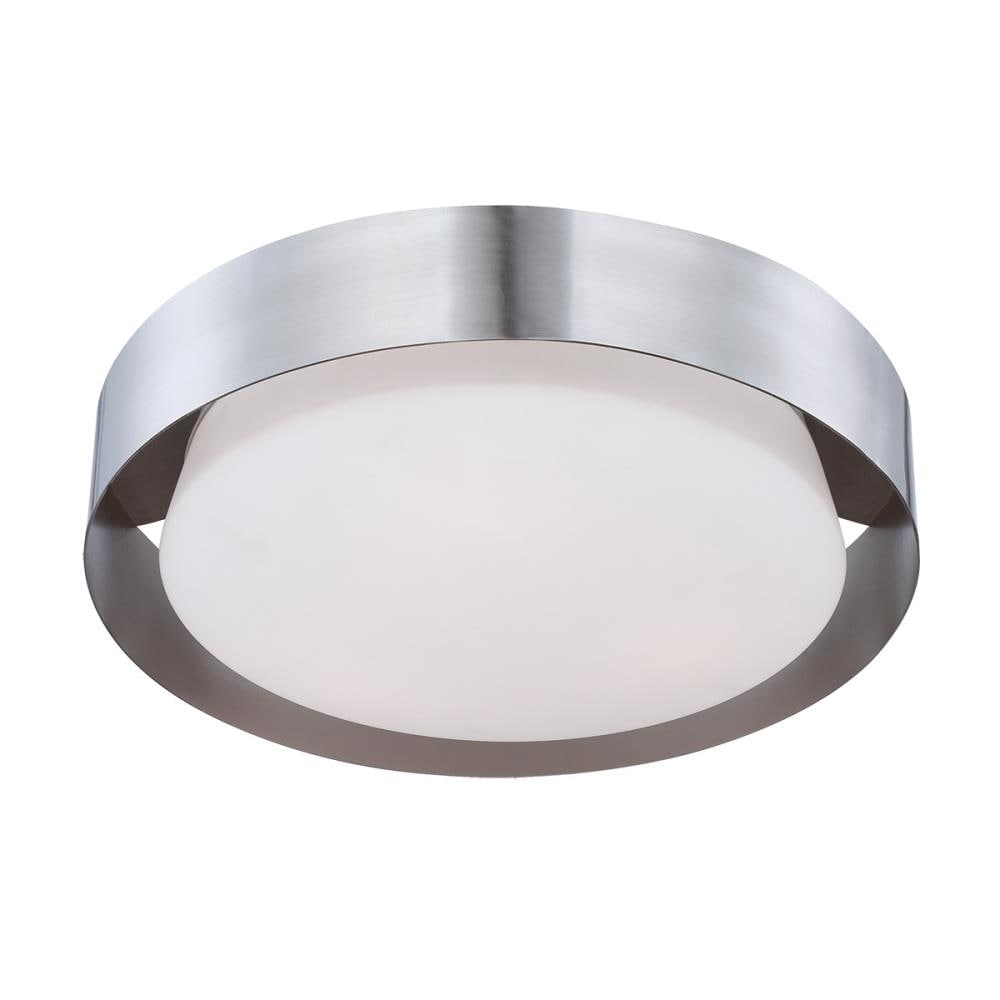 Eurofase 30105-027 Saturn 1 -Light 15.5-in Brushed Nickel Integrated LED Flush Mount Light