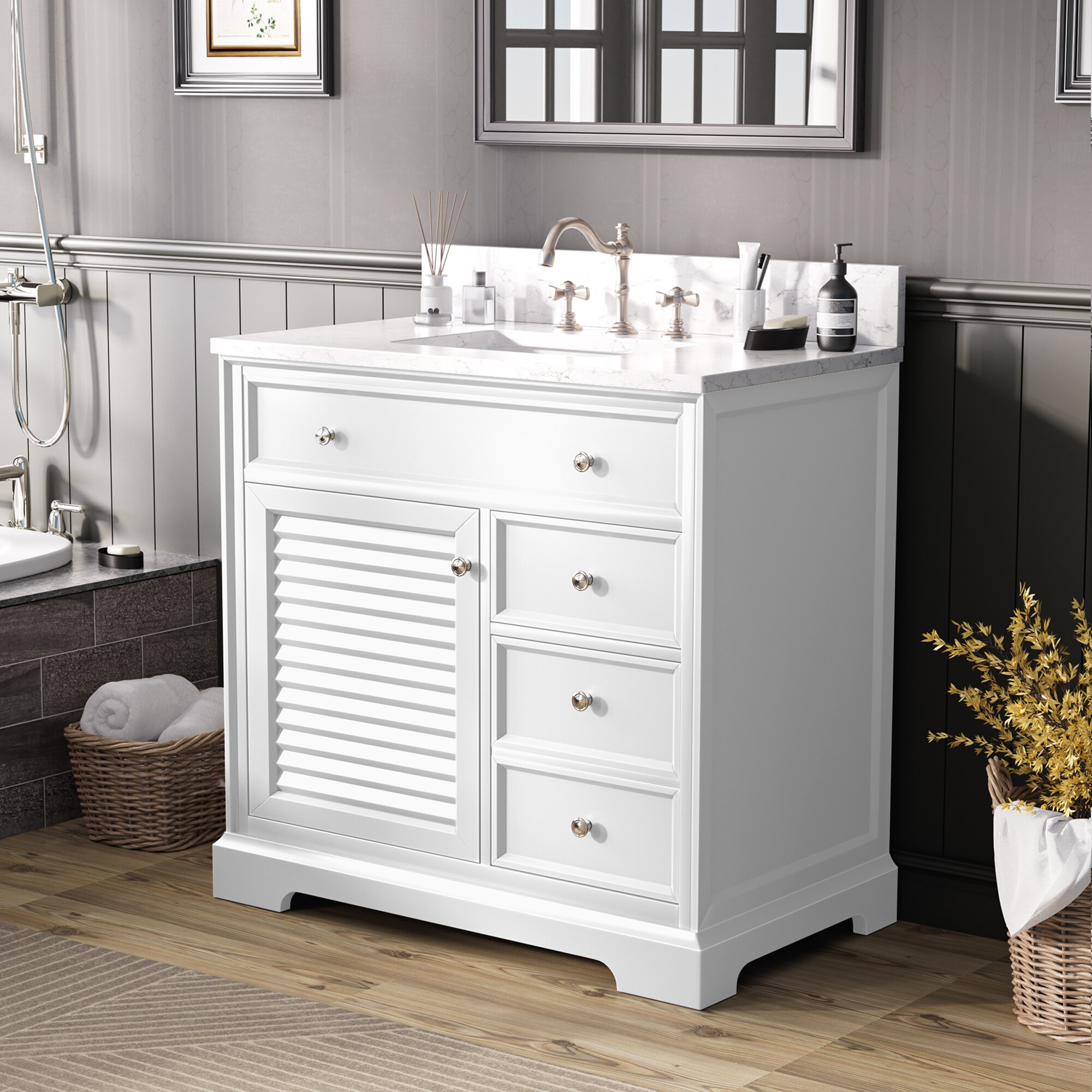 JEAREY GQSF-S-BU Bath-Vanity-Combo - View #2