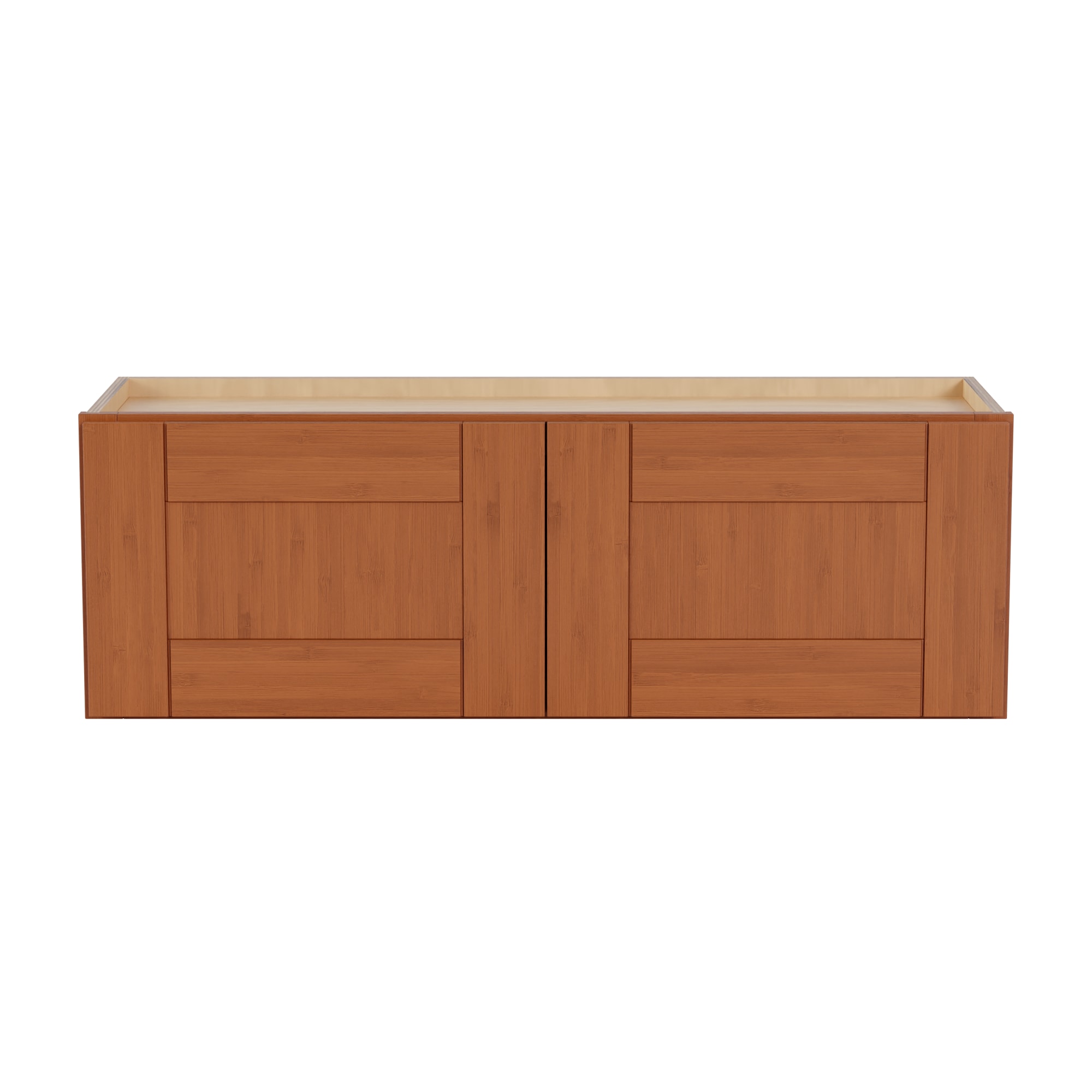 Arcade Green 101W3612 36-in W x 12-in H x 12-in D Bamboo Bamboo Wall Fully assembled Plywood Cabinet (Recessed Panel Shaker)