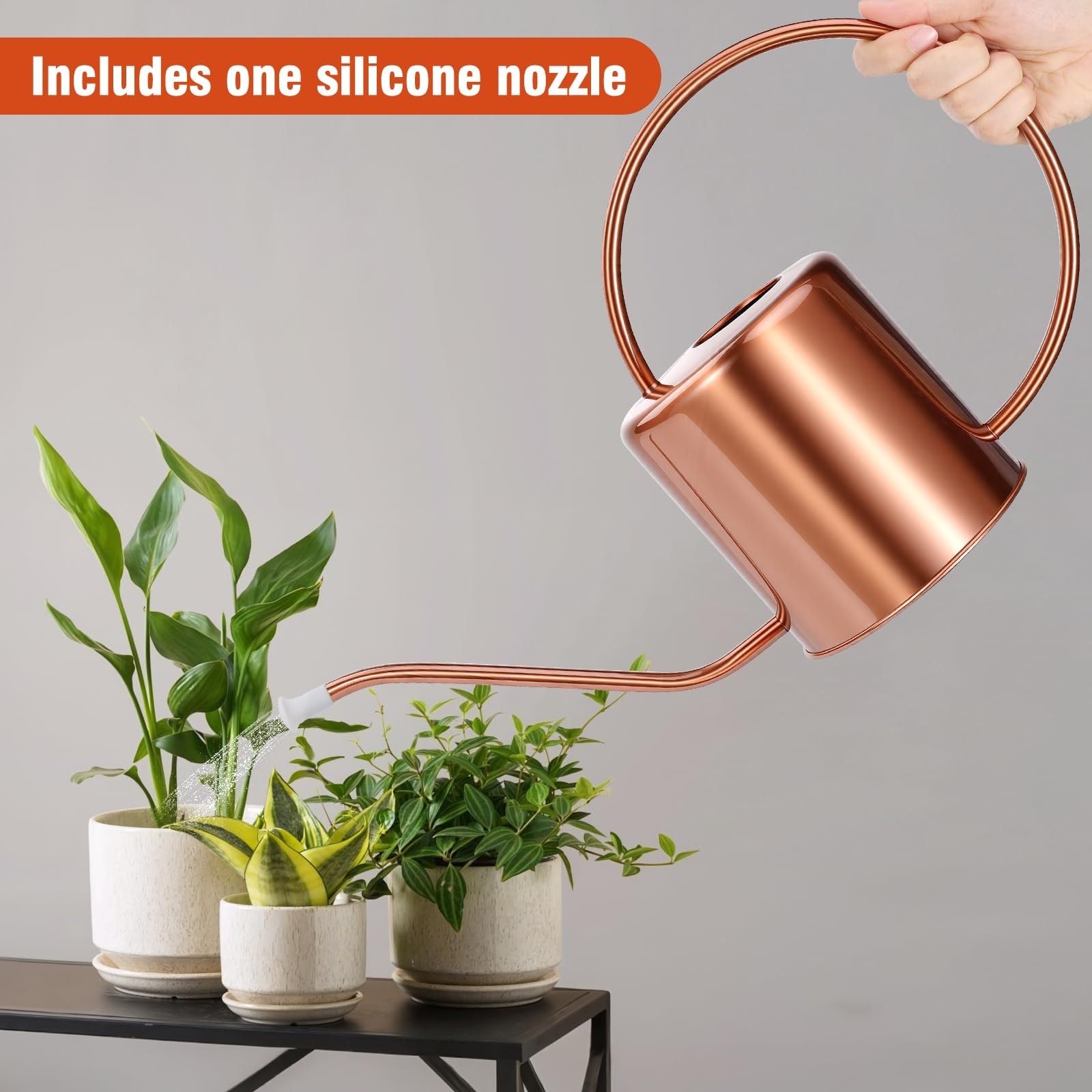 plant stand modern indoor 35.5'' High Metal Plant Stand 6 Tier 6 Potted Indoor Flower Pot Stand Holder, Gold main image 0