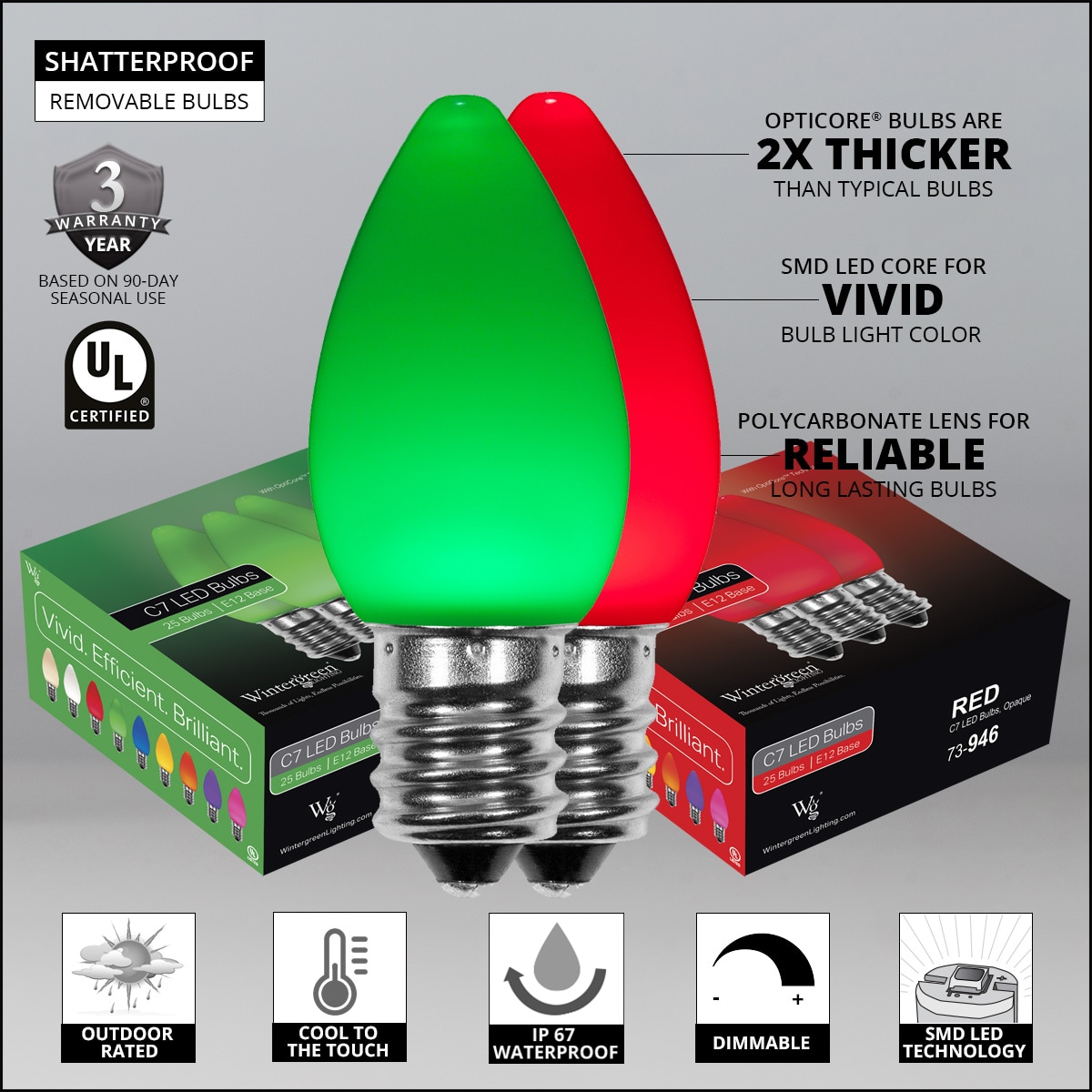 Wintergreen Lighting 77532 Christmas-String-Lights - View #4