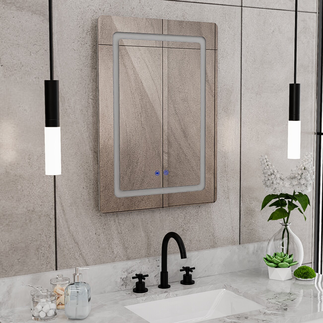 DreamLine LMBL2820R Framed-Bath-Mirrors - View #4