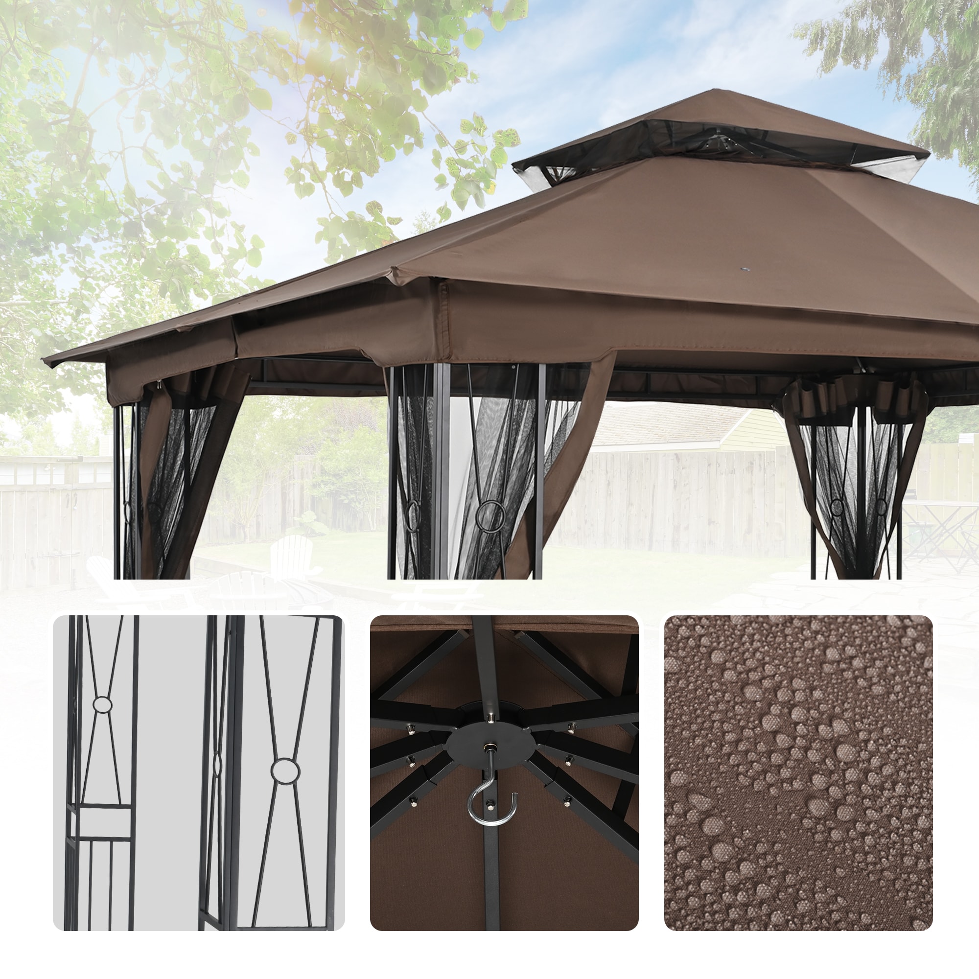  CP-ZPTY-Z-WL2 Wood-Resin-Gazebos - View #4