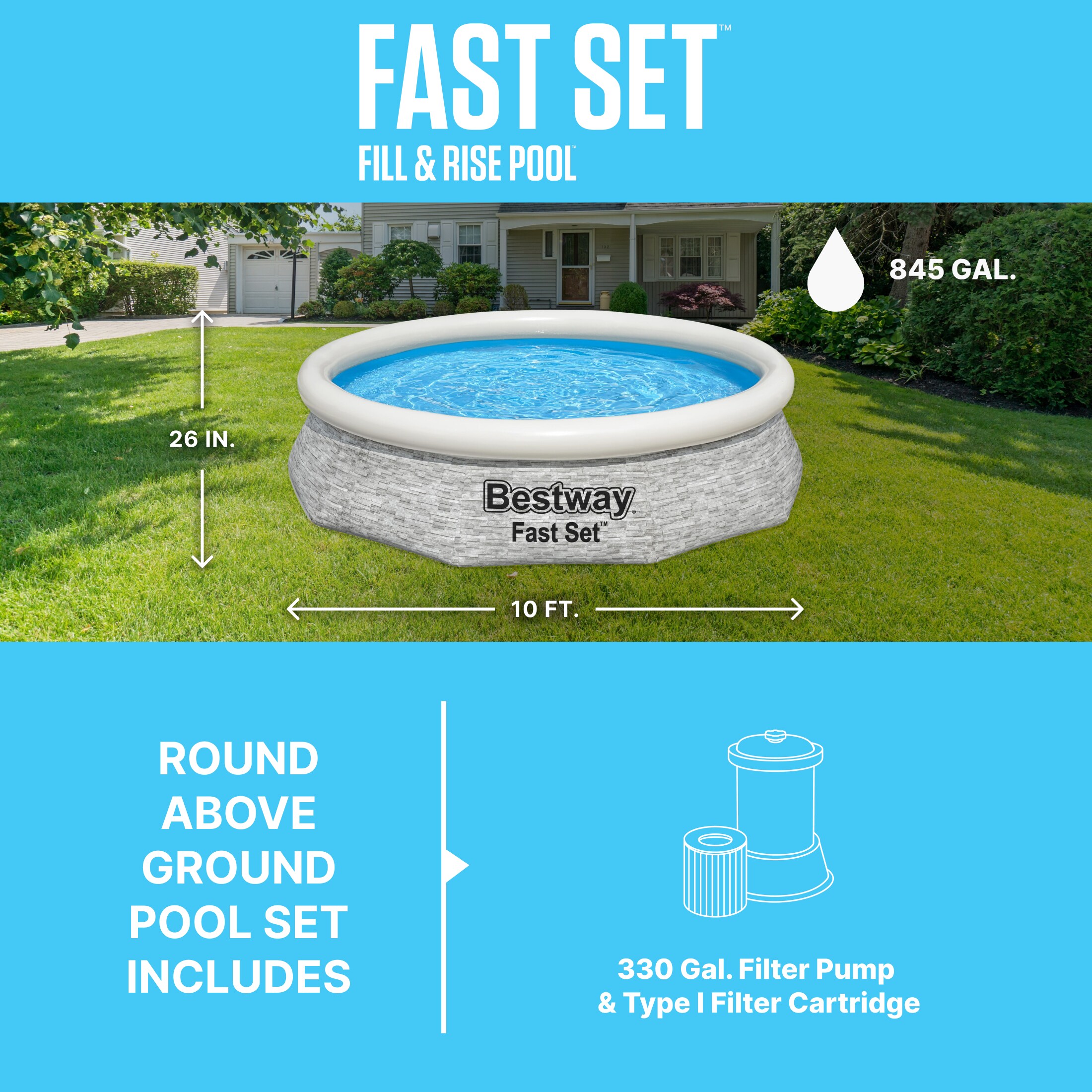 Bestway 57511E-BW Above-Ground-Pools - View #3