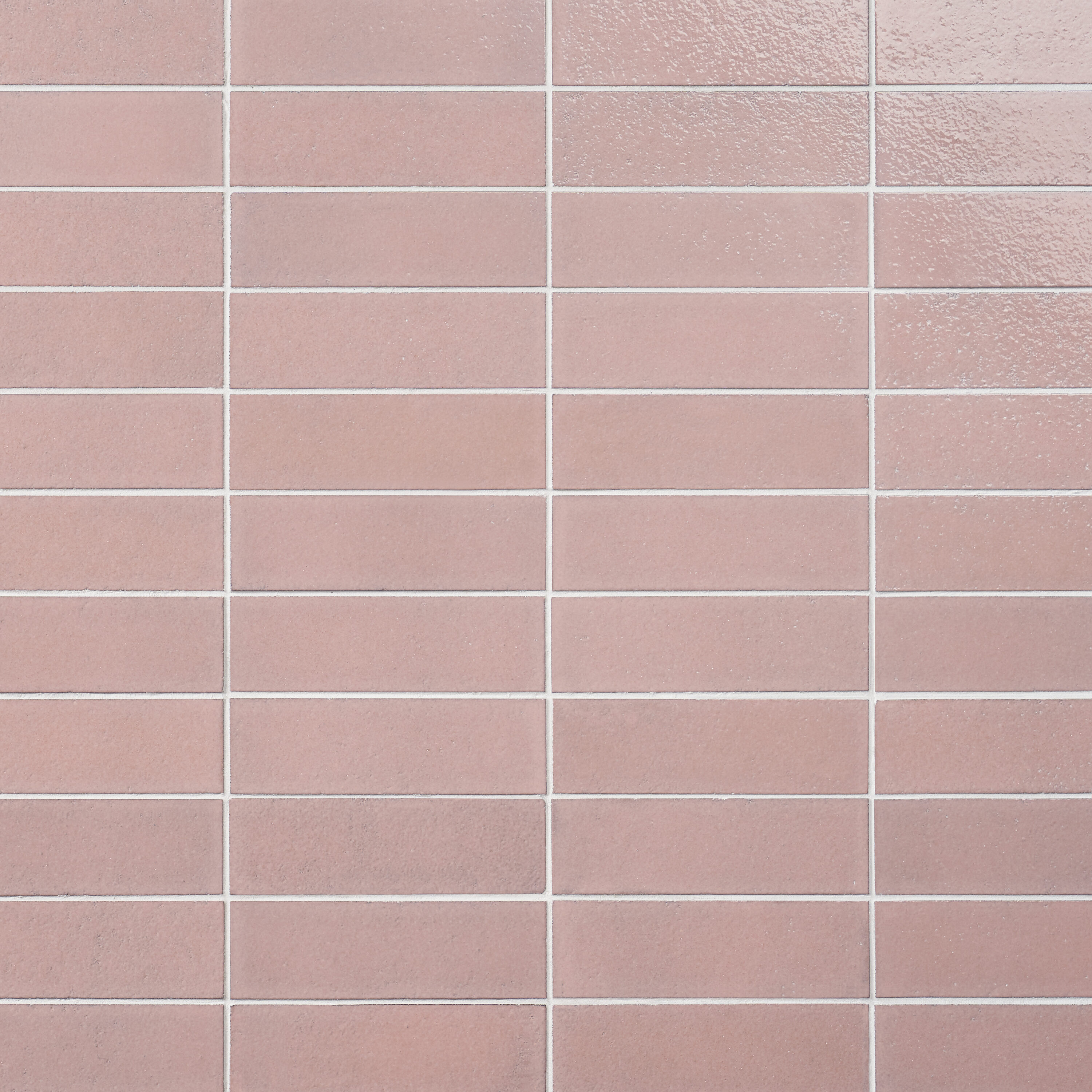 Artmore Tile EXT3RD109003 ColorBrick Blush 2-in x 8-in Glossy Natural stone Encaustic Standard Floor and Wall Tile ( 3.88-sq ft Carton