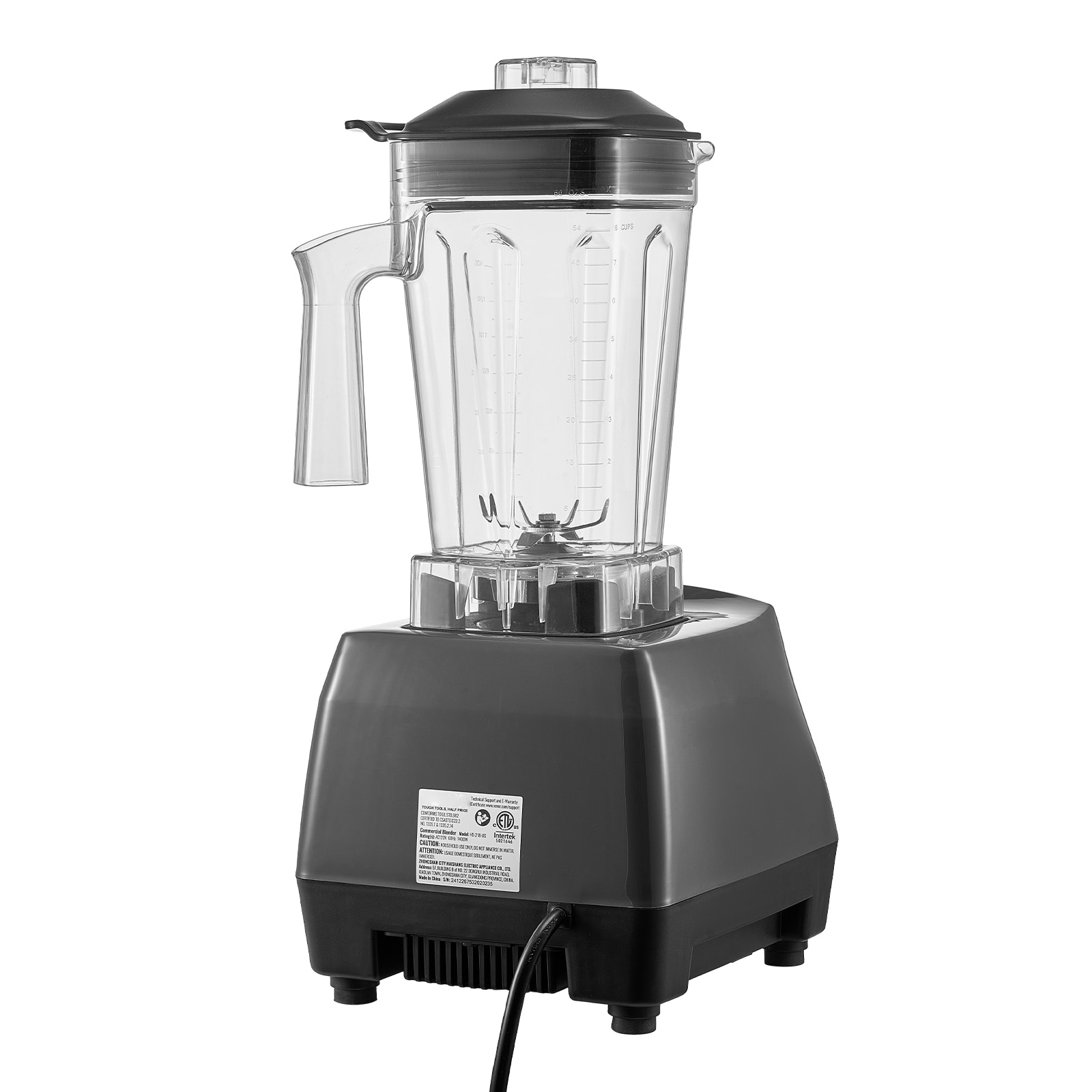 VEVOR SCBDJYZSBJBJ06568V1 Blender for Smoothies 61-oz 3 -Speed Blender and food processor combo ( Gray )
