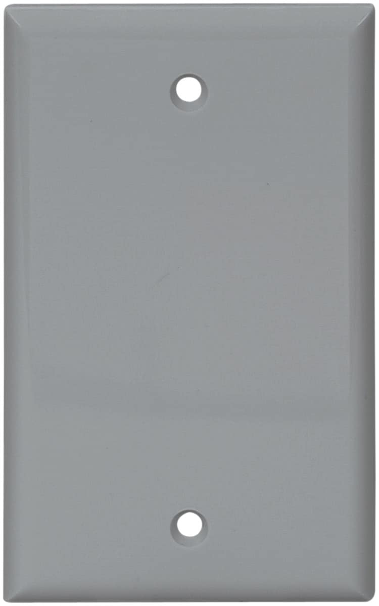 Eaton 5129GY-BOX 1 -Gang Gray Nylon Blank Wall Plate