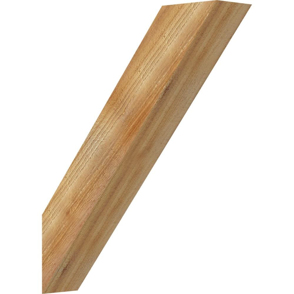 Ekena Millwork BRC04X18X22TRA00RWR 4-in x 18-in x 22-in Western Red Cedar Unfinished Wood Traditional Rough Sawn Knee Brace
