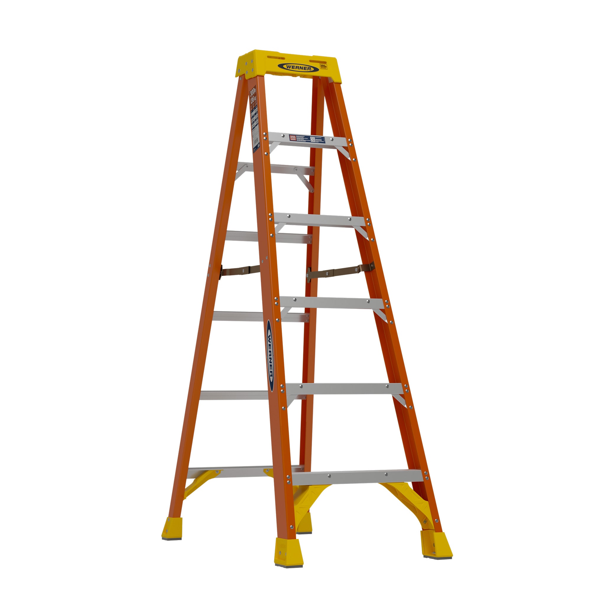 Werner NXT1A 6-ft Fiberglass Type 1A- 300-lb Load Capacity Step Ladder NXT1A06 Sansujyuku sansujyuku.com