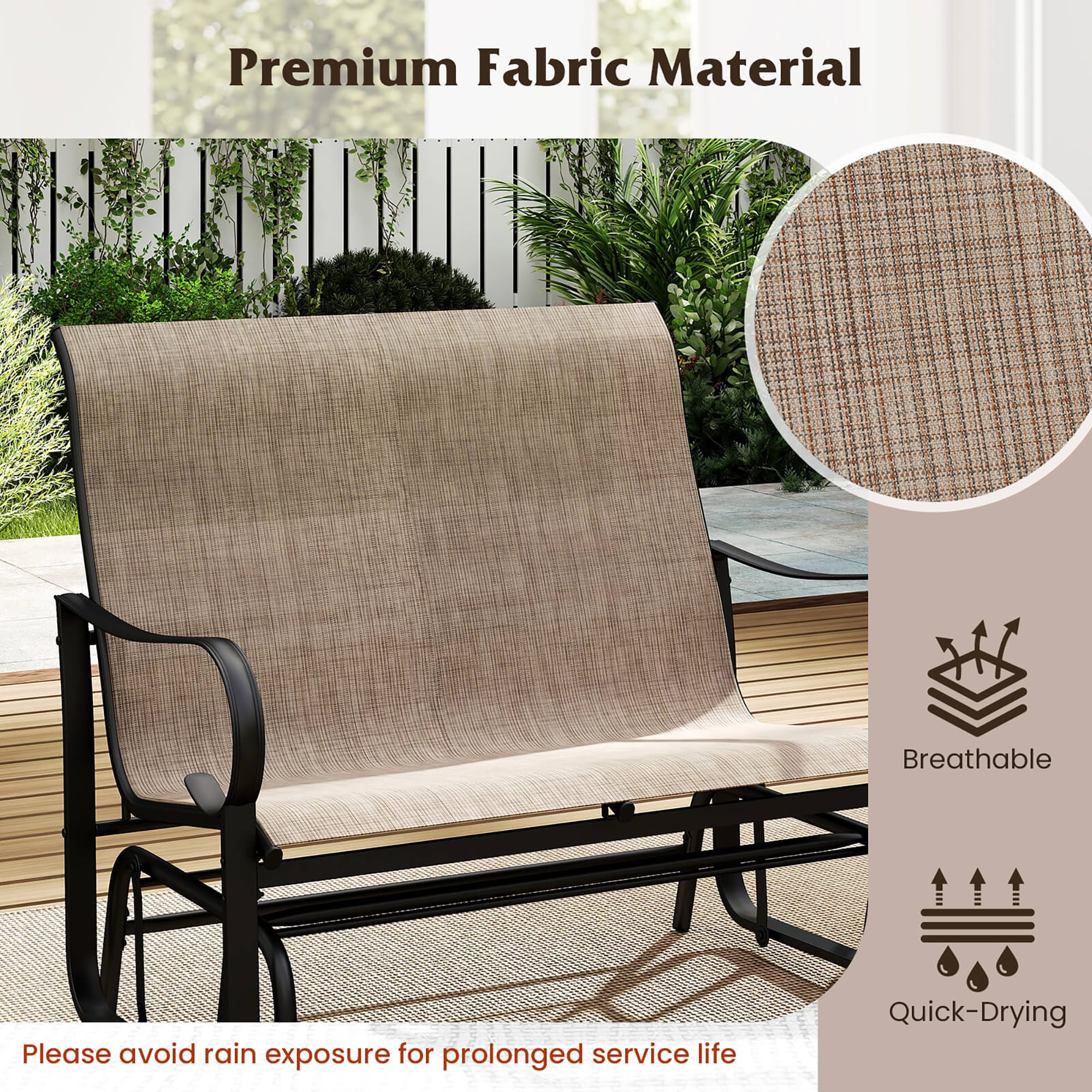 Costway HCST12258 Patio-Chairs - View #4