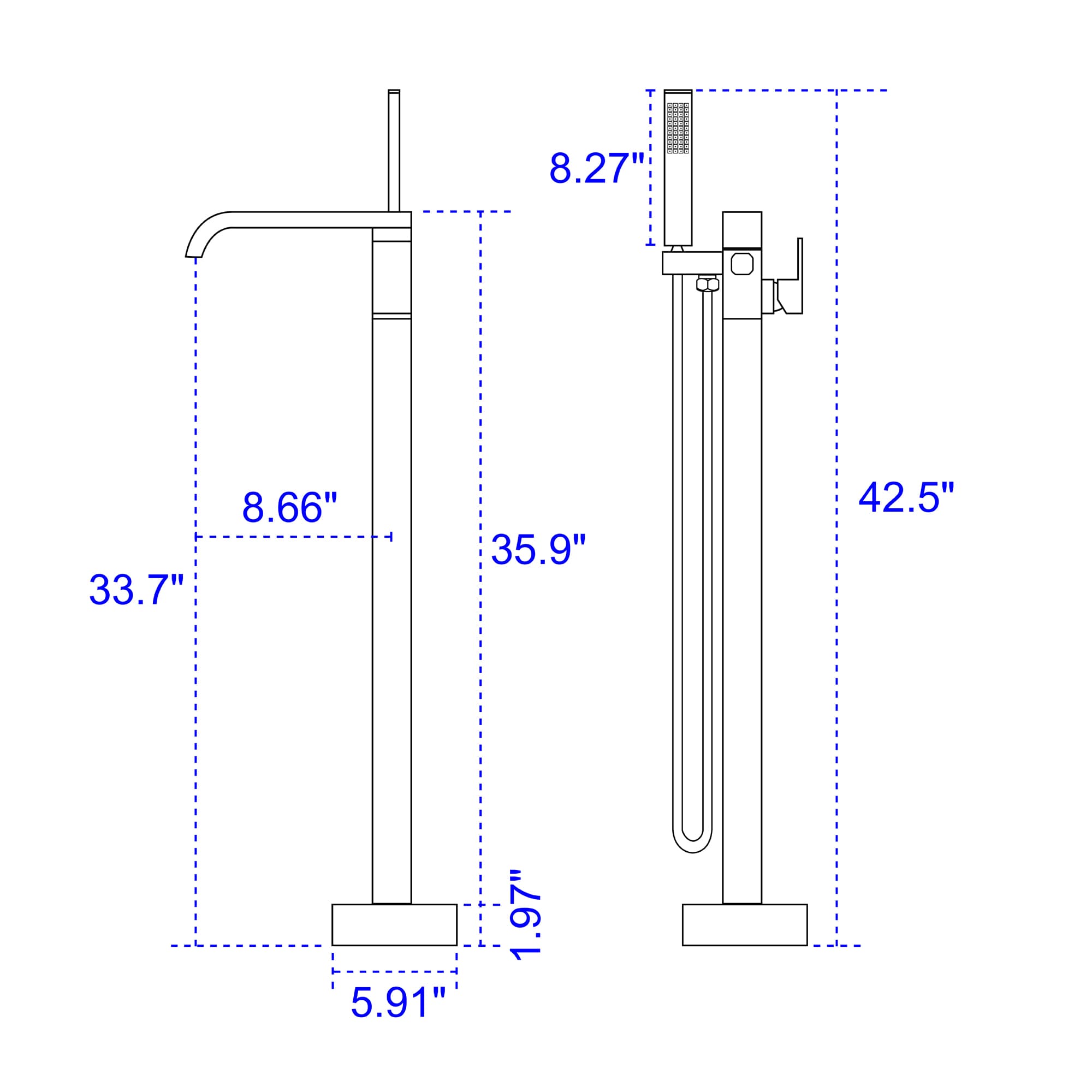 Mondawe OR-28234-TCF Roman-Tub-Faucets - View #8