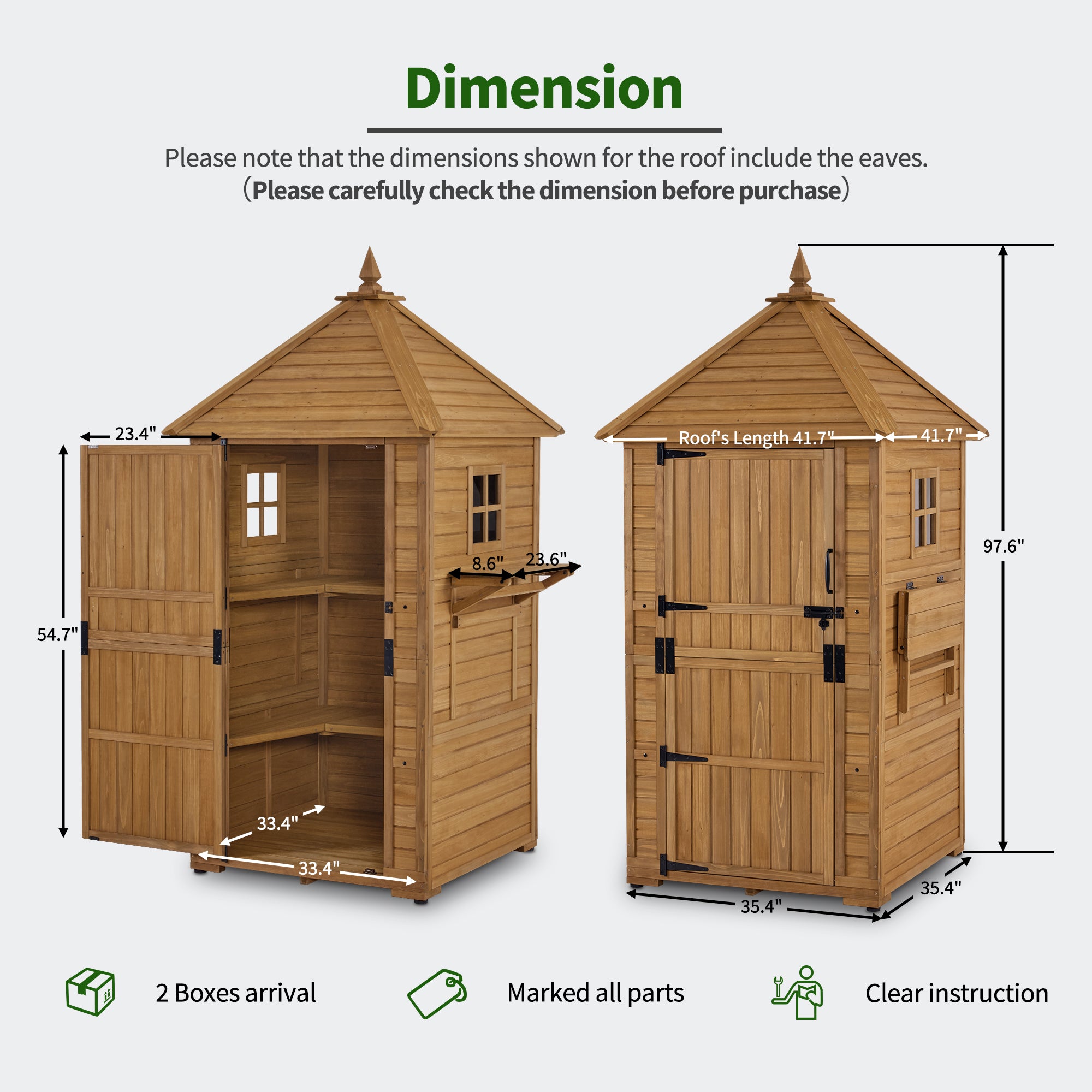 MCombo 6056-2645D Wood-Storage-Buildings - View #3