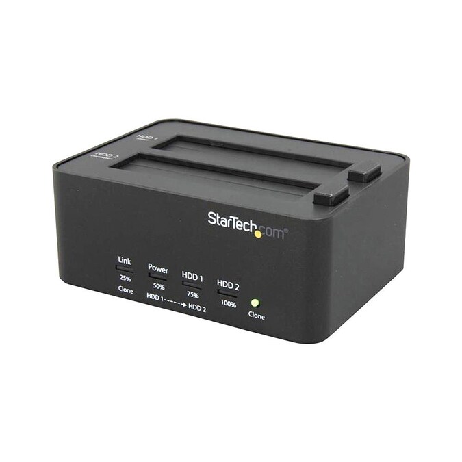 Startech Usb 3 0 Sata Hard Drive Duplicator And Eraser Dock Standalone 2 5 3 5 In Hdd And Ssd Eraser And Cloner At Lowes Com