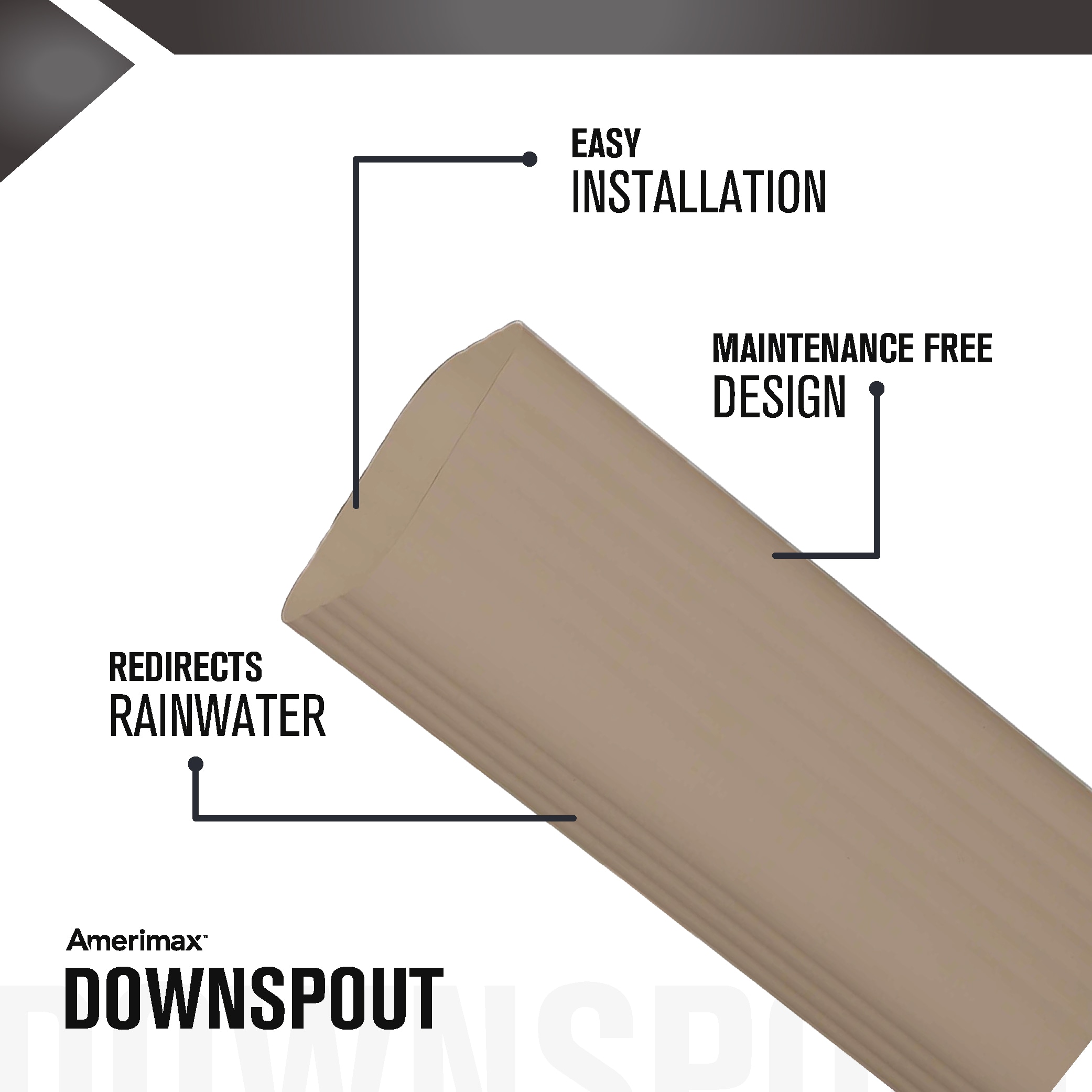 Amerimax 2401079120 Downspout-Components - View #2