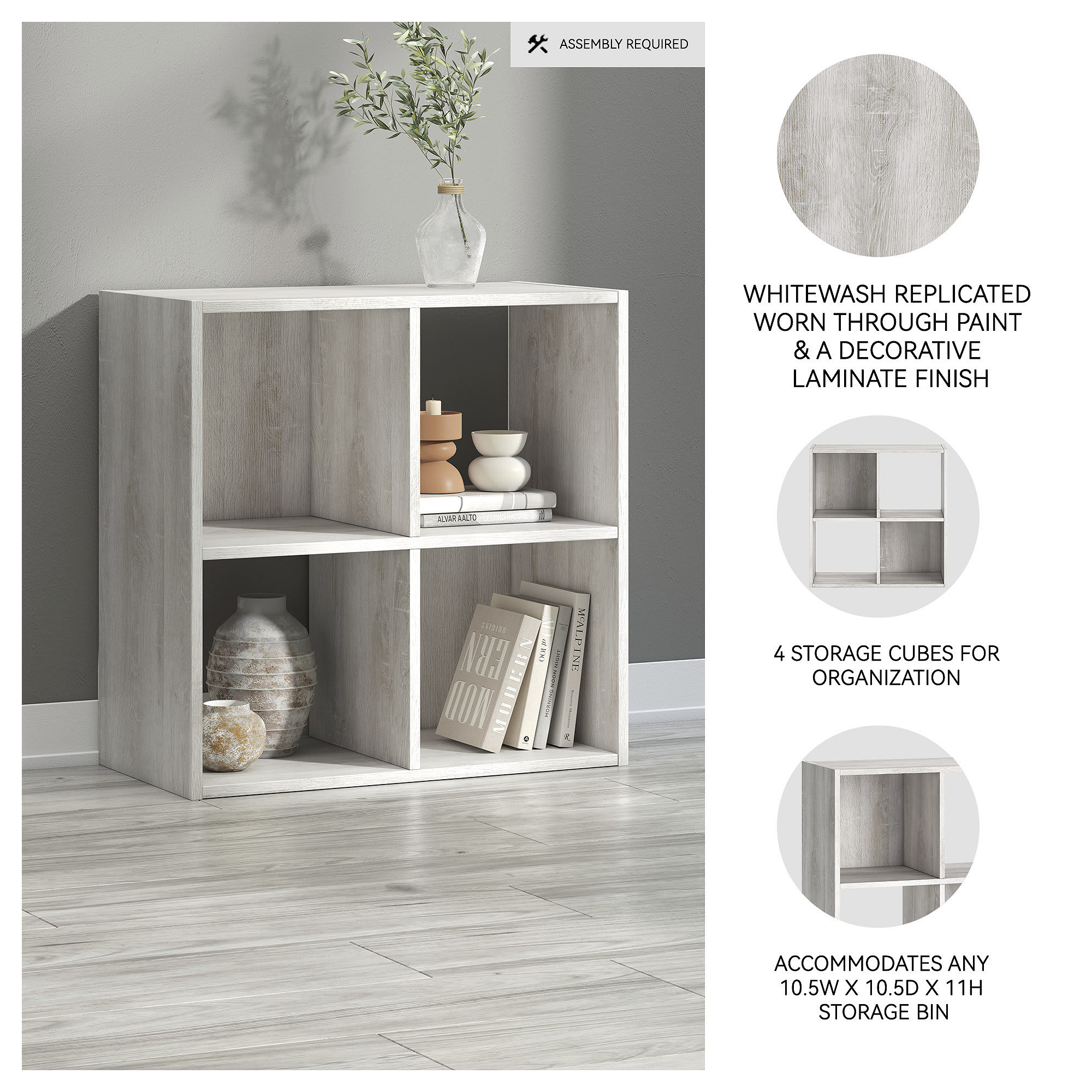 Signature Design by Ashley EA1811-2X2 Laminate-Storage-Cubes - View #3