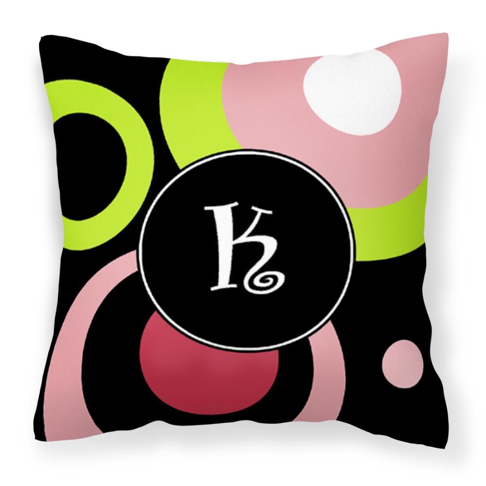 Caroline's Treasures AM1002-KPW1414 Graphic Print Multicolor Square Monogram Throw Pillow