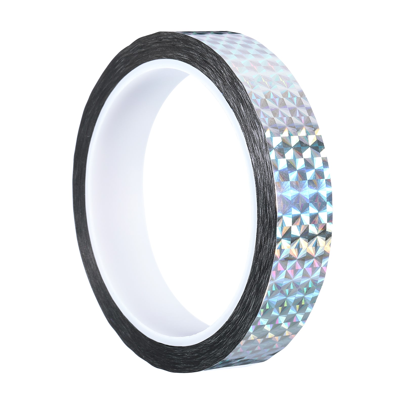 PATIKIL Prism Tape 0.8 Inch x 55 Yards Holographic Metalized Reflective Adhesive for Detailing Accent Wall Decor Art Silver #S25092400UX5022
