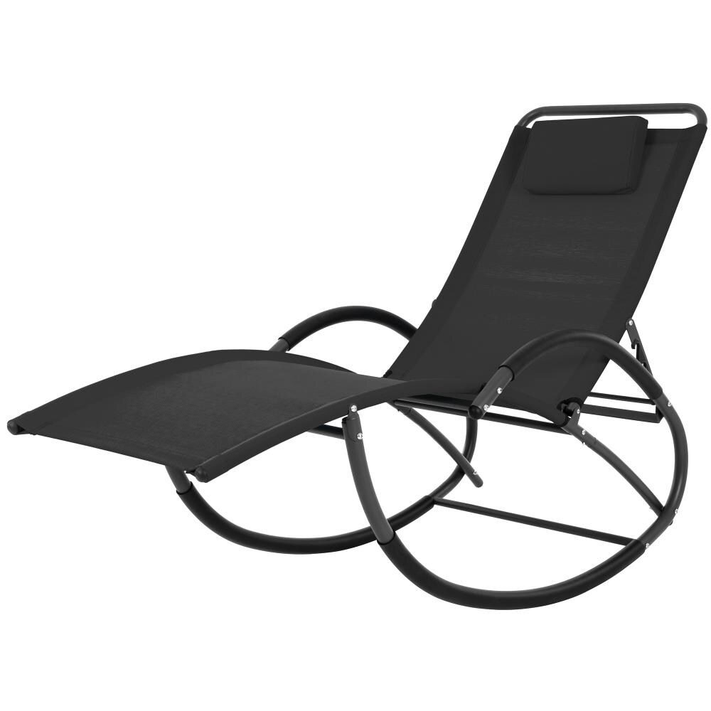 vivere wave metal rocker chair