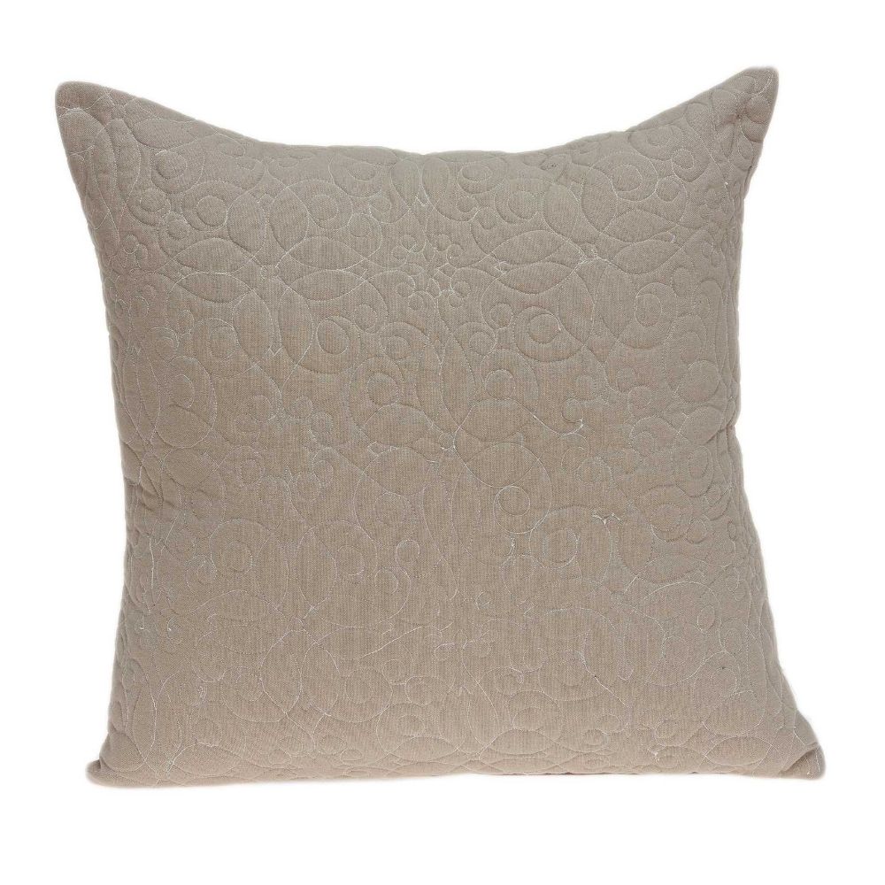 HomeRoots 333985 Jordan Tan Standard Cotton Pillow Case