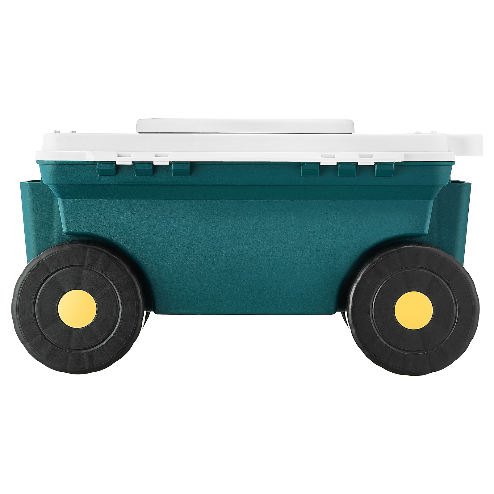 VEVOR Garden Scooter with Seat 2 in 1 Rolling Garden Cart with Storage Bin Supports up to 227 lbs Outdoor Wagon with Handle Lightweight Storage Gardening Stool for Yard Weeding Planting