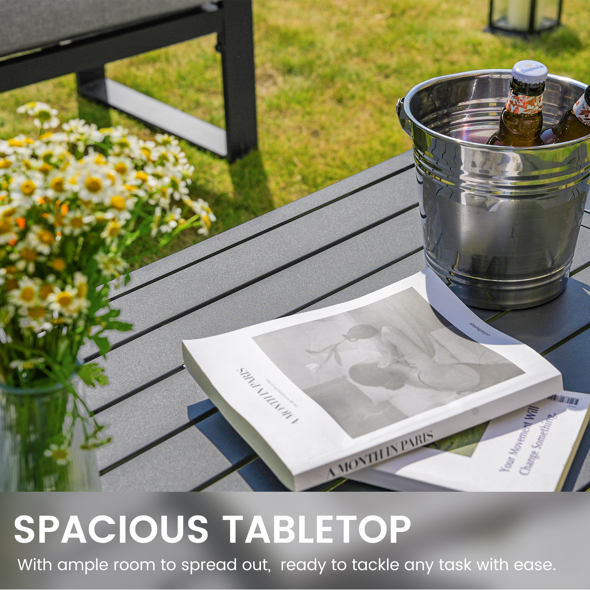 AURA OUTDOOR SAS001-GY Patio-Conversation-Sets - View #4