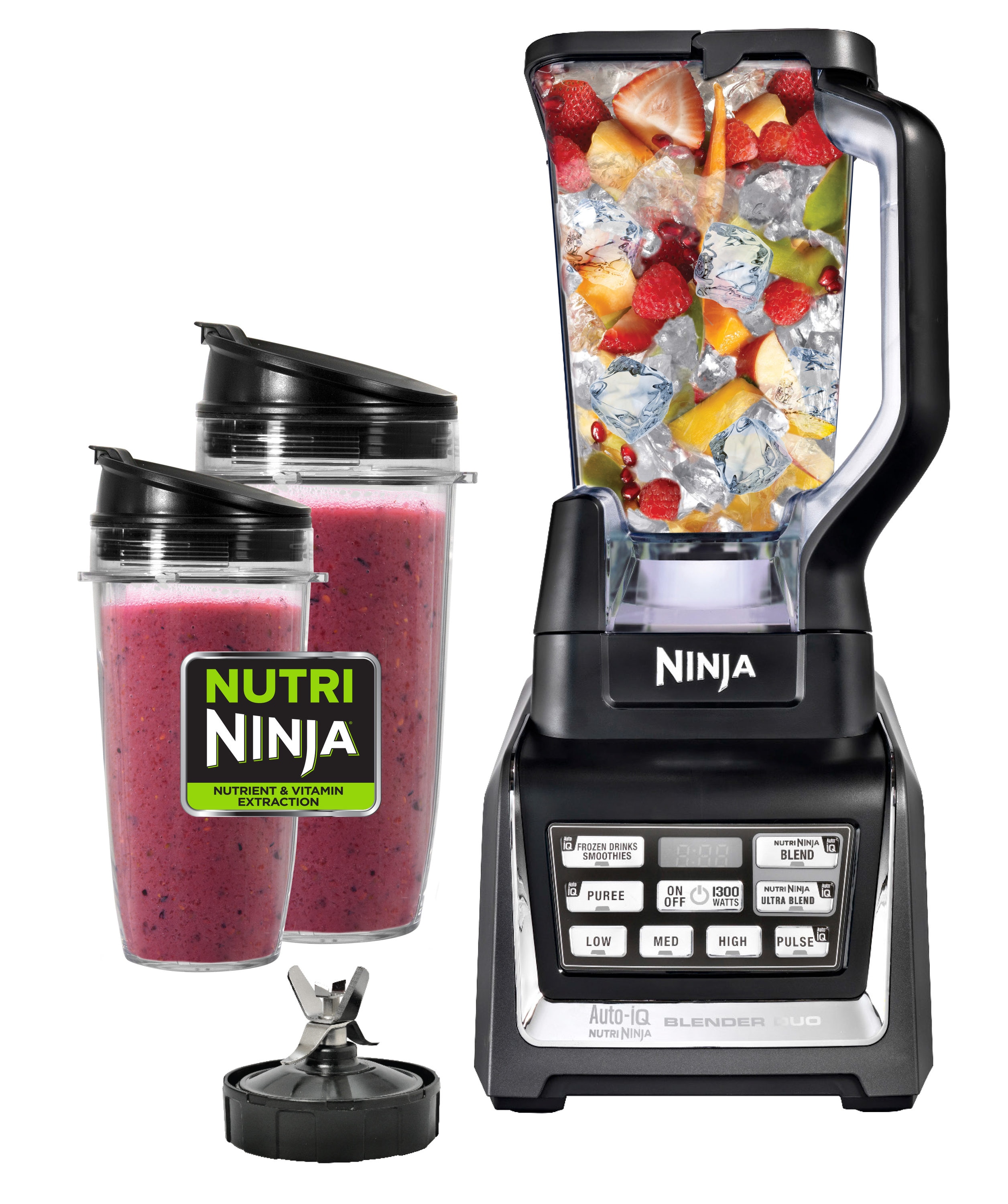 Blendin Replacement Jar with Sip N Seal Lid Compatible with Nutri Ninja Auto IQ and Duo Blenders (2 24 Ounce)