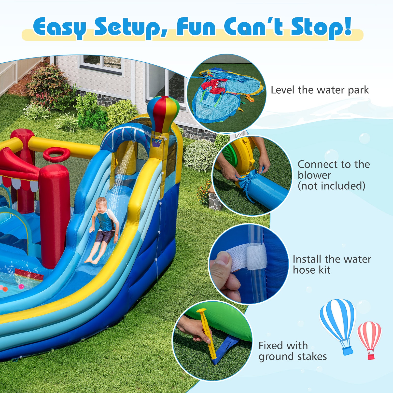 Slickblue D-CO-27621PN Bounce-Houses - View #5