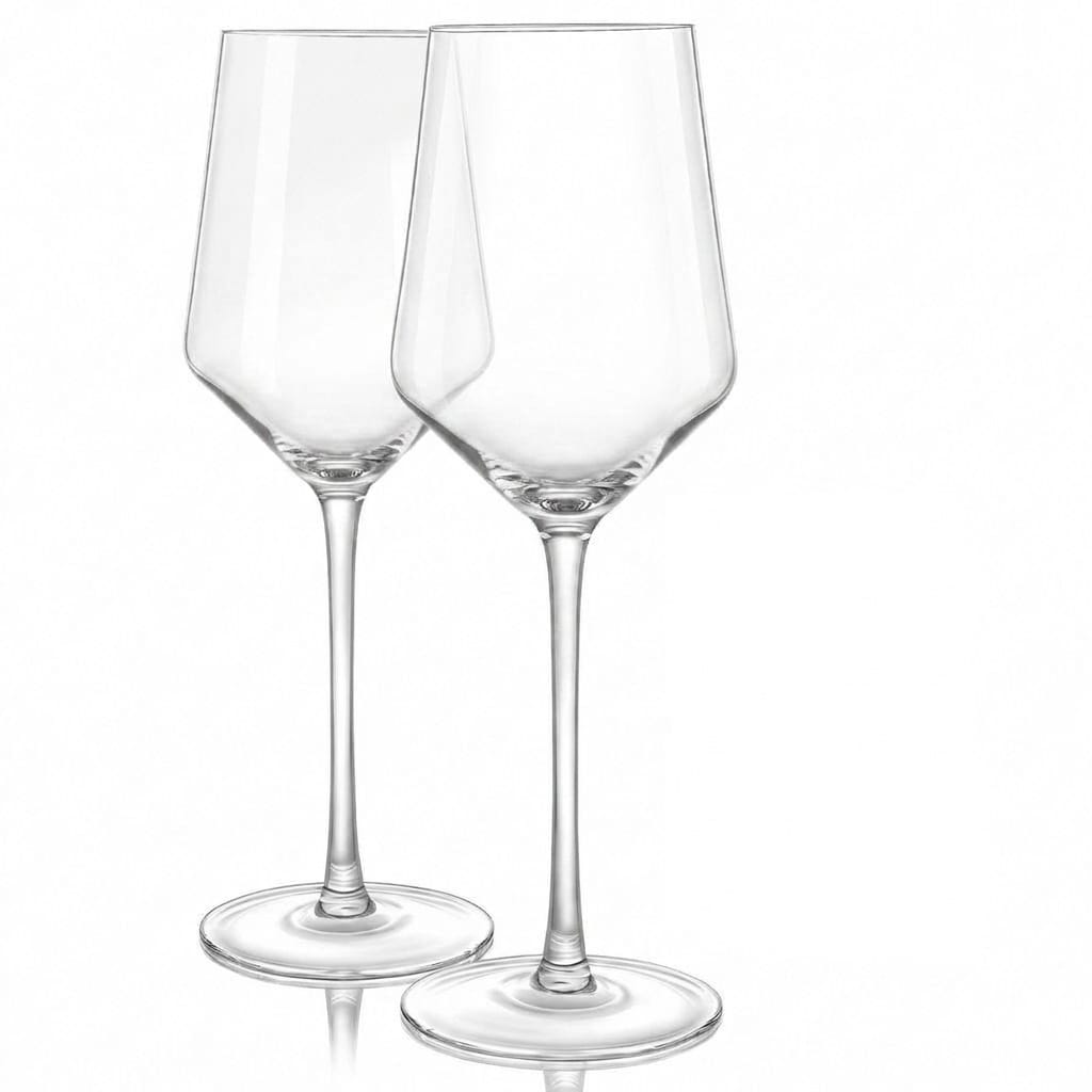 Aoibox  Set of 4 Long Stem Lead Free Crystal Wine Glasses 17 6 oz Hand Blown Glassware for Red and White Wine