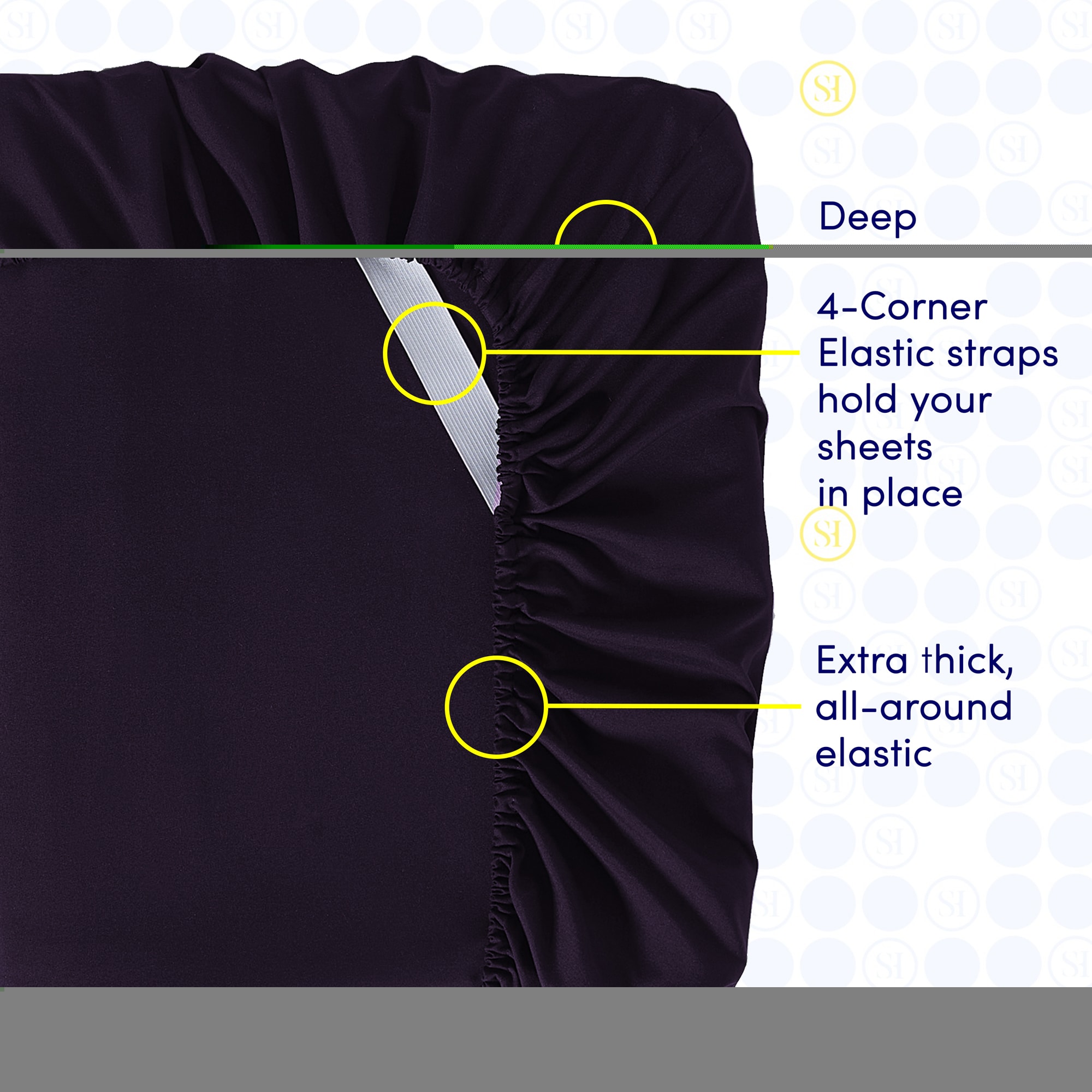 Sweet Home Collection LOW-4P-SH-TW-EGG Sheet-Sets - View #4