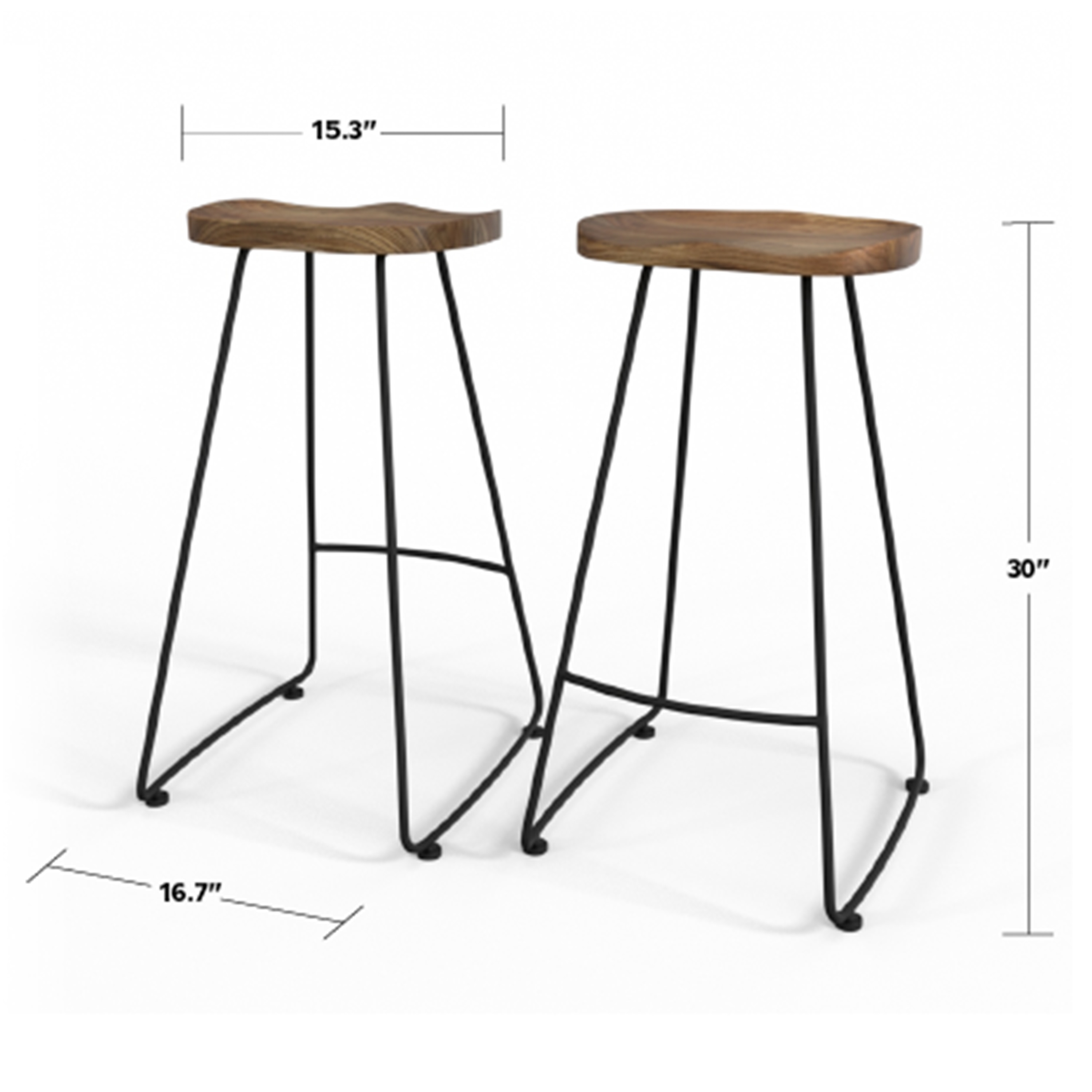 Simpli Home AXCAMB30-NB stools - View #2