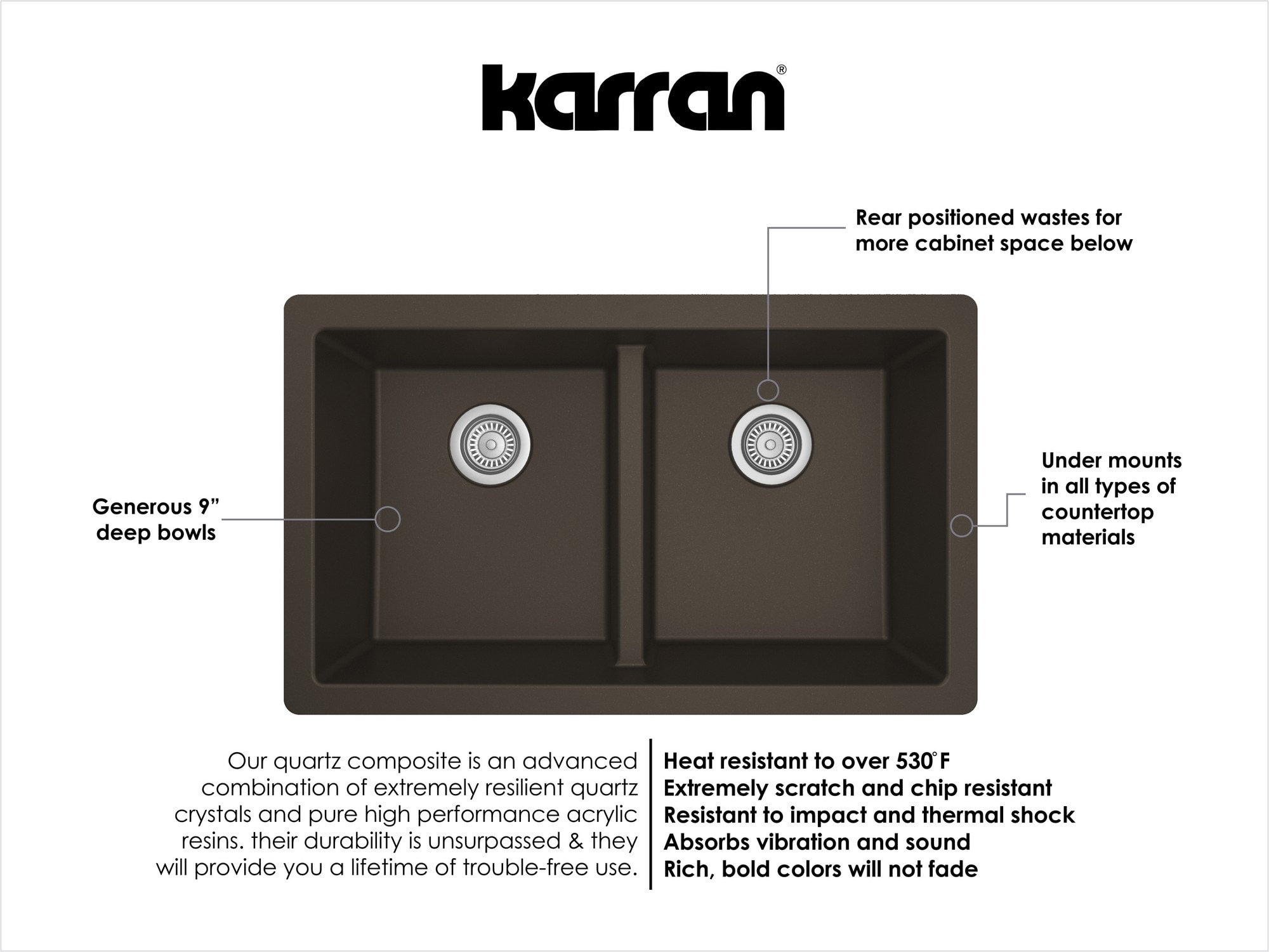 Karran QU-810-BR-PK1 Kitchen-Sinks - View #6