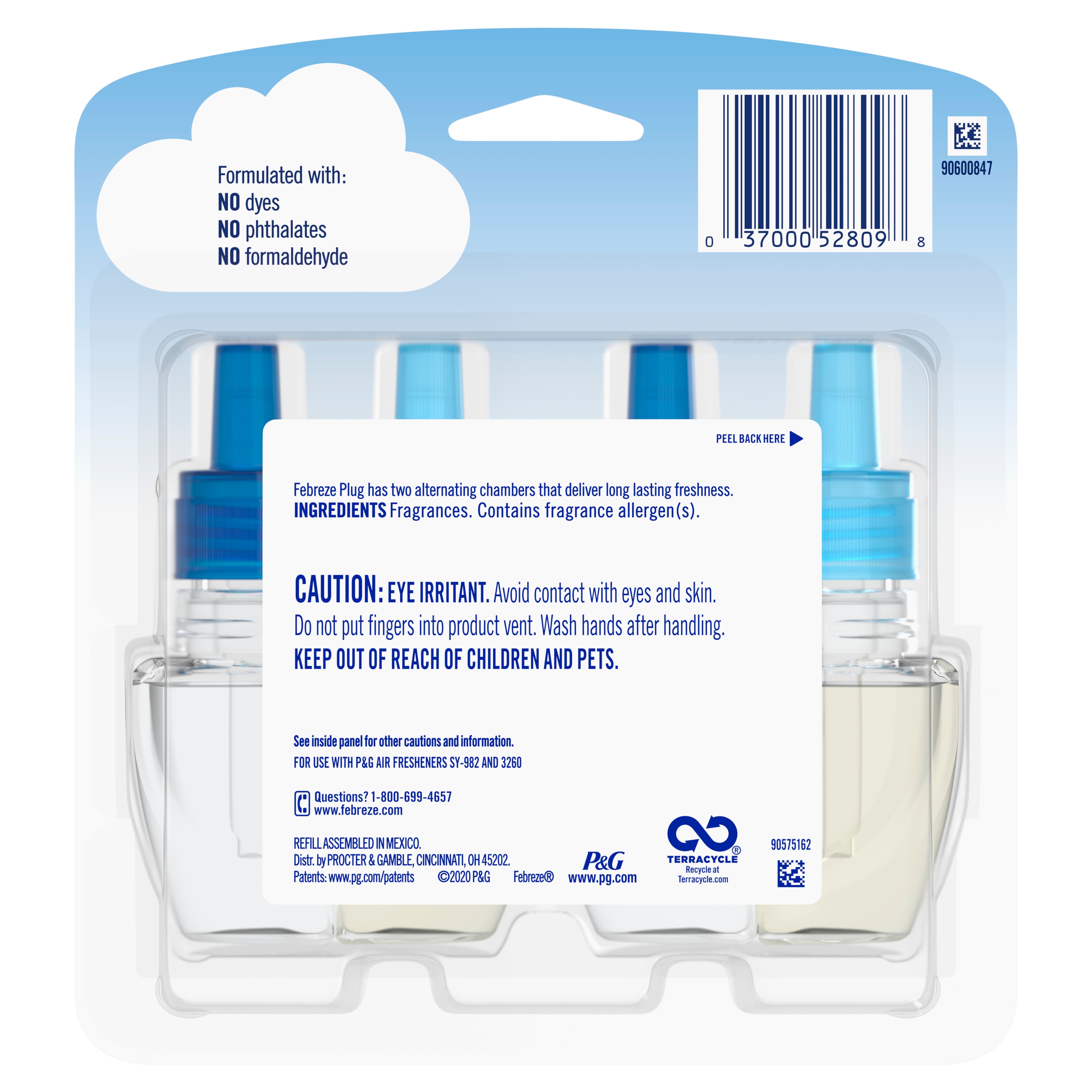 Febreze Odor Eliminator 0.14-oz Ocean Dispenser Air Freshener (2-Pack) in  the Air Fresheners department at