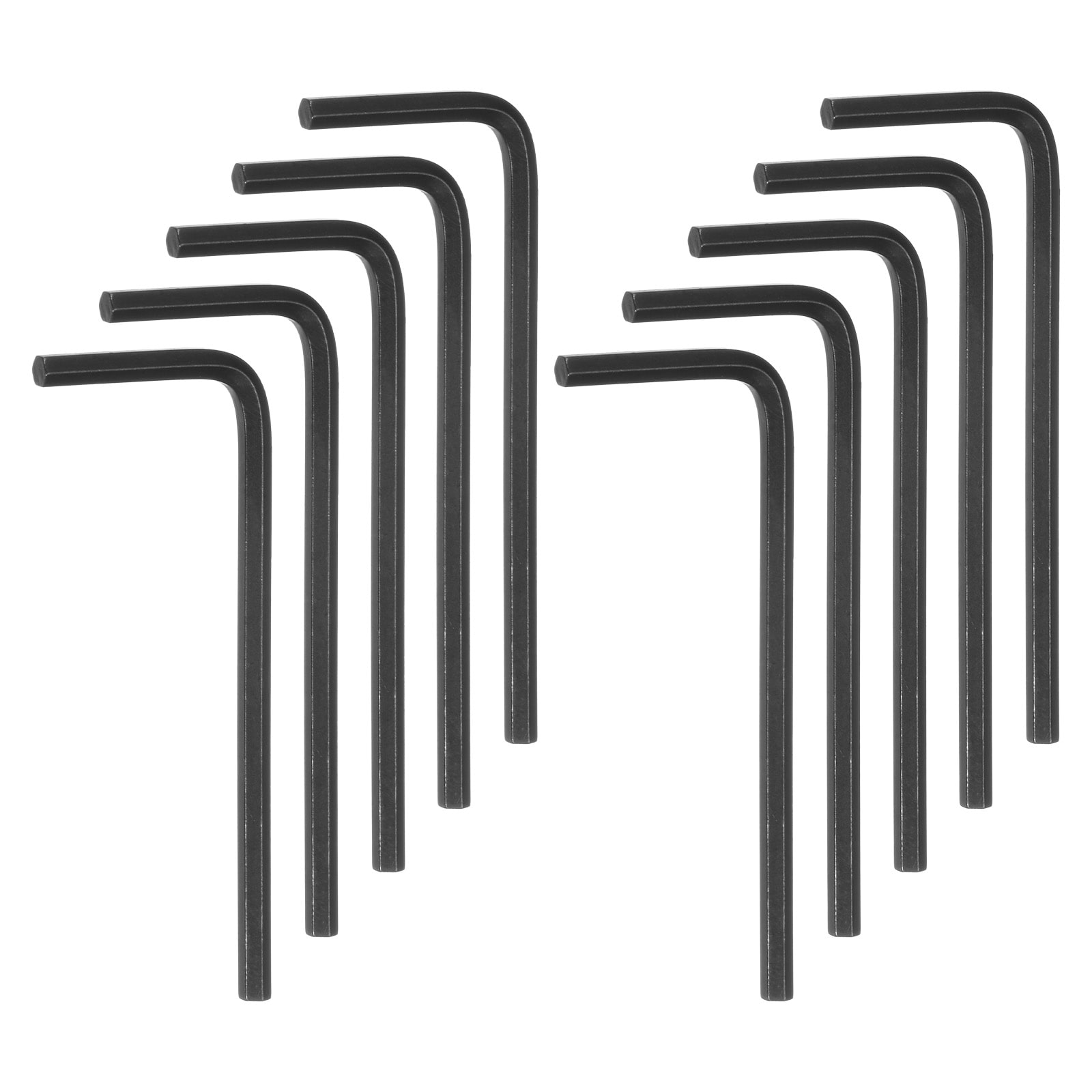 Harfington 10pcs Hex Key Wrench 3/32inch L-Shape Hexagon SAE Wrenches Chrome Vanadium Steel Repairing Tool for Home Repair Black #S26031900UX6002