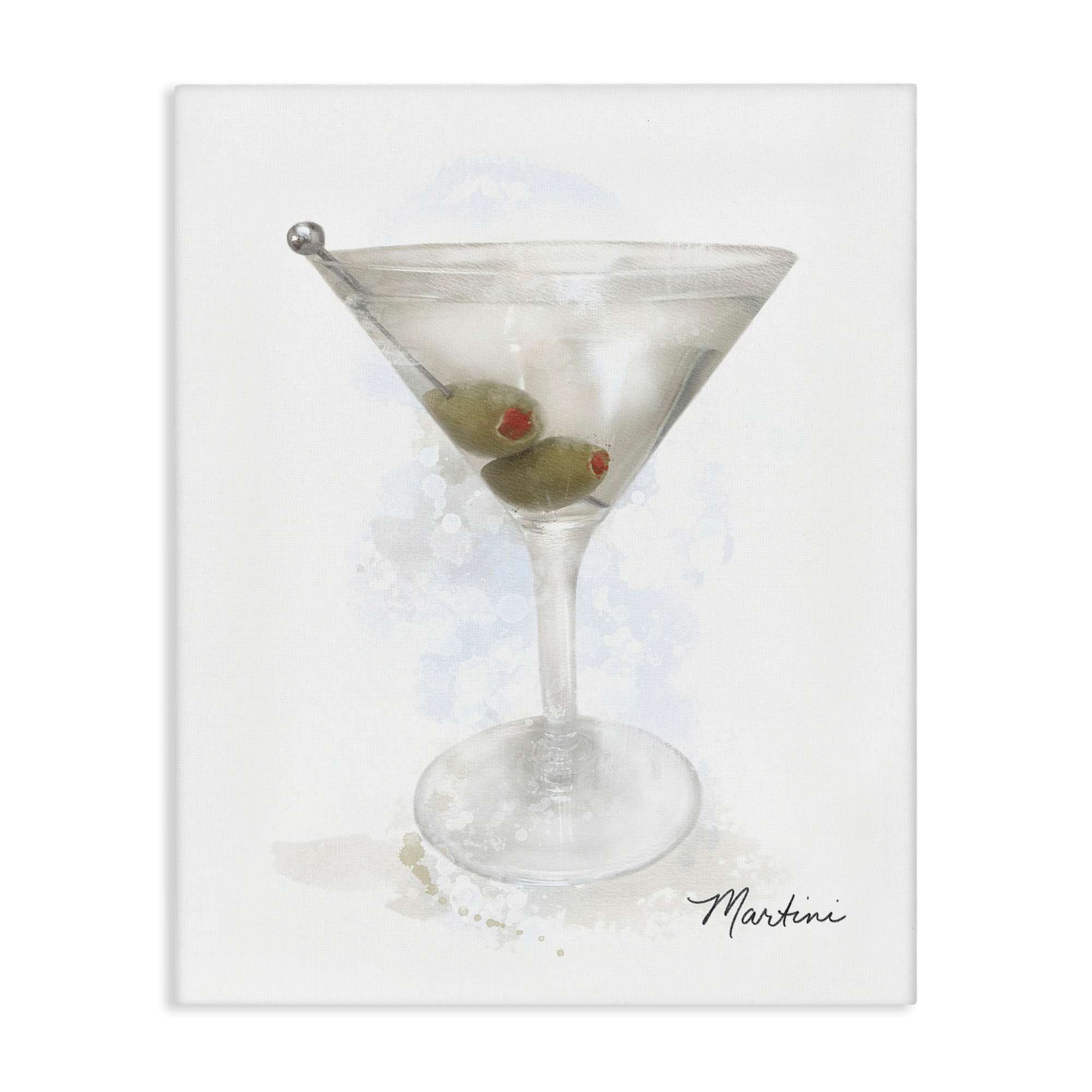 Stupell Industries BS-511-CN-30X40 Soft Muted Martini Canvas Wall Art By Matthew Piotrowicz 30 x 40
