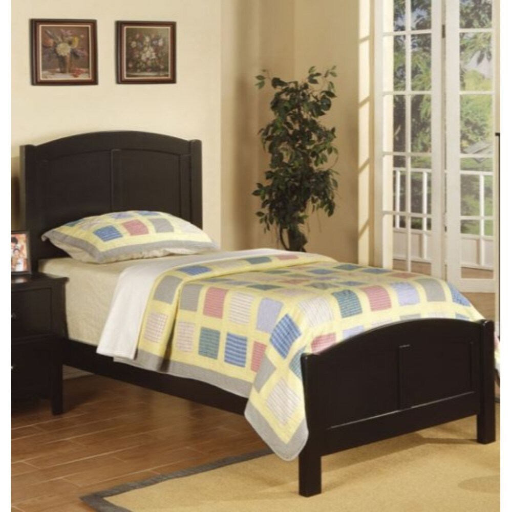 Benzara Black Twin Wood Upholstered Bed At Lowes.com