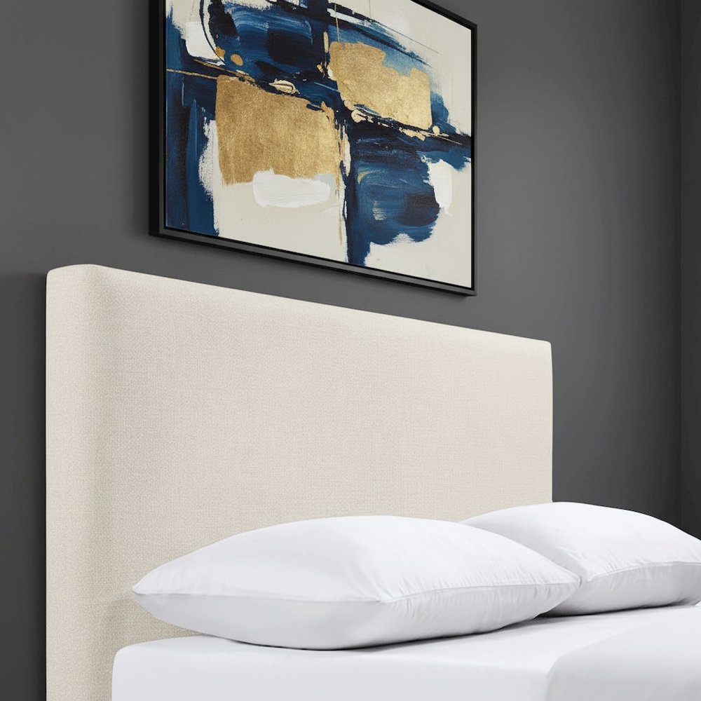 FurniFact BO3325664WHT Upholstered-Headboards - View #2