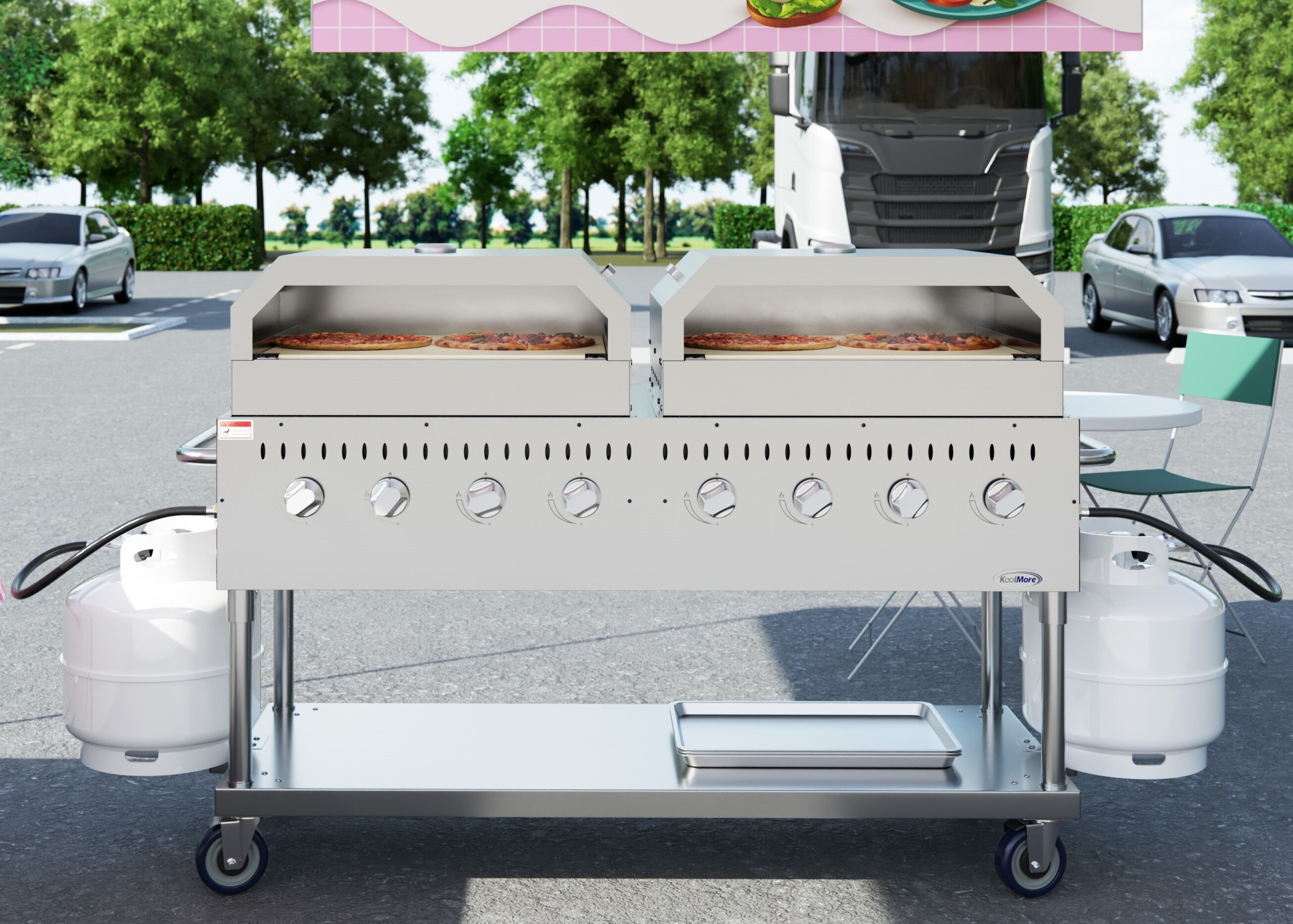 KoolMore LOW-CGKIT6-P30P30 Gas-Grill - View #2