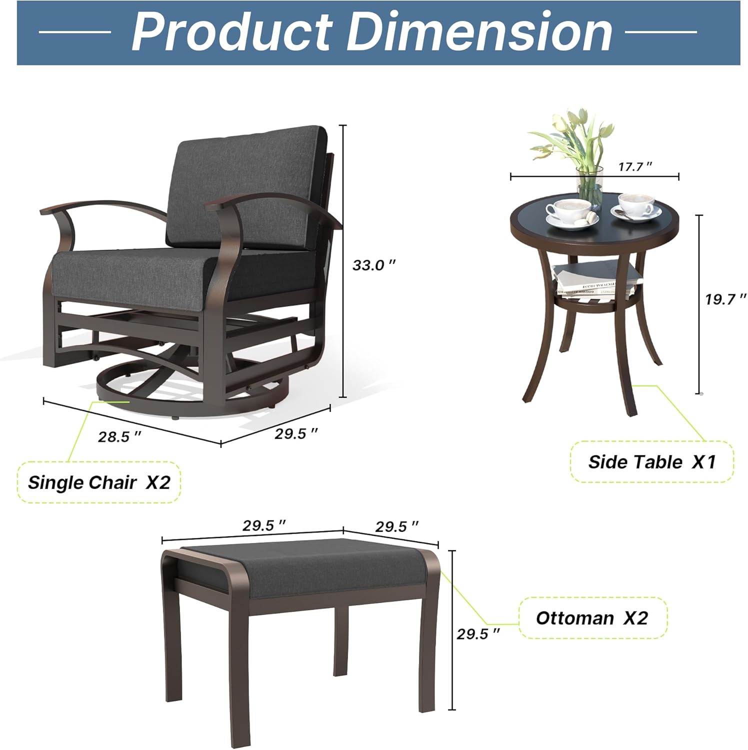 ALAULM LS-SRJD-BLACK Patio-Conversation-Sets - View #3