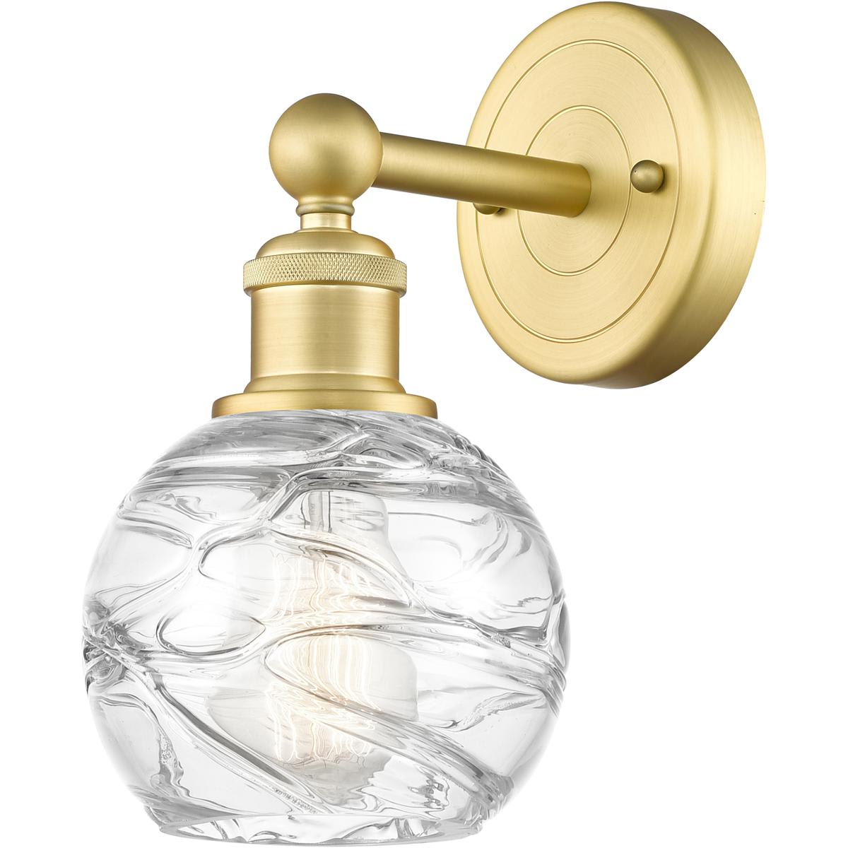 Innovations Lighting 2620156 616-1W-SG-G1213-6 Athens Deco Swirl Wall Sconce Satin Gold