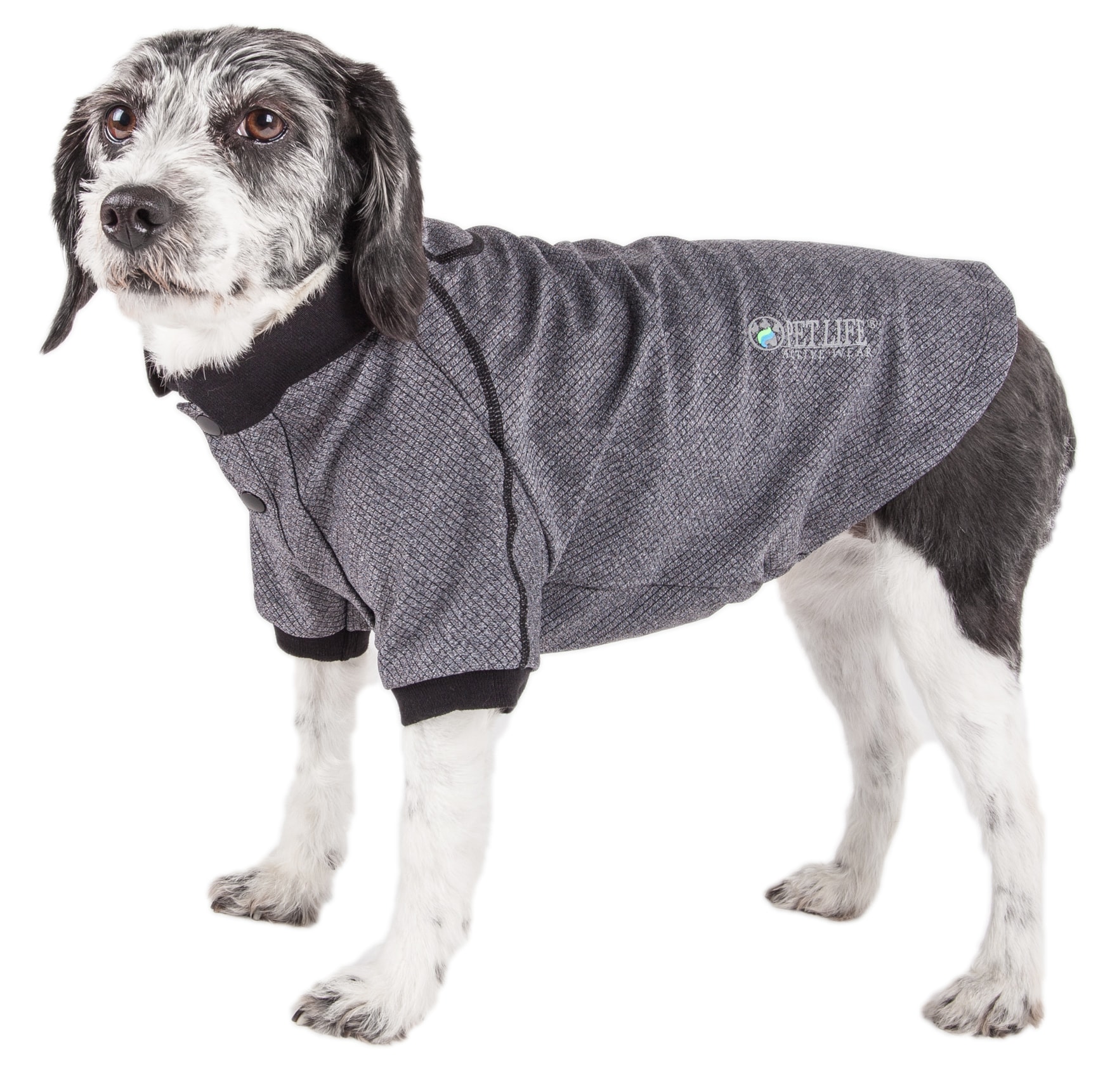 Pet Life Active 'Fur-Flexed' Relax-Stretch Wick-Proof Dog Polo T