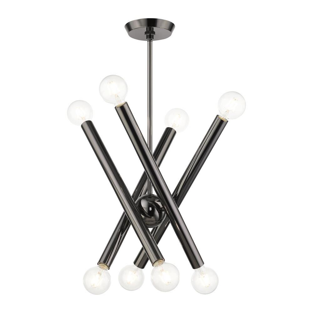 Stafford Black Chrome 8-Light Sputnik Chandelier