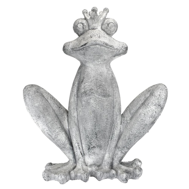 Gray Frog Garden Statue, Kiss That Frog Vinyl Floor Mats
