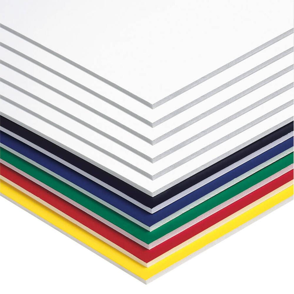 UCreate PAC5554 Foam Board, 6 Assorted Colors, 20 In x 30 In, 10 Sheets