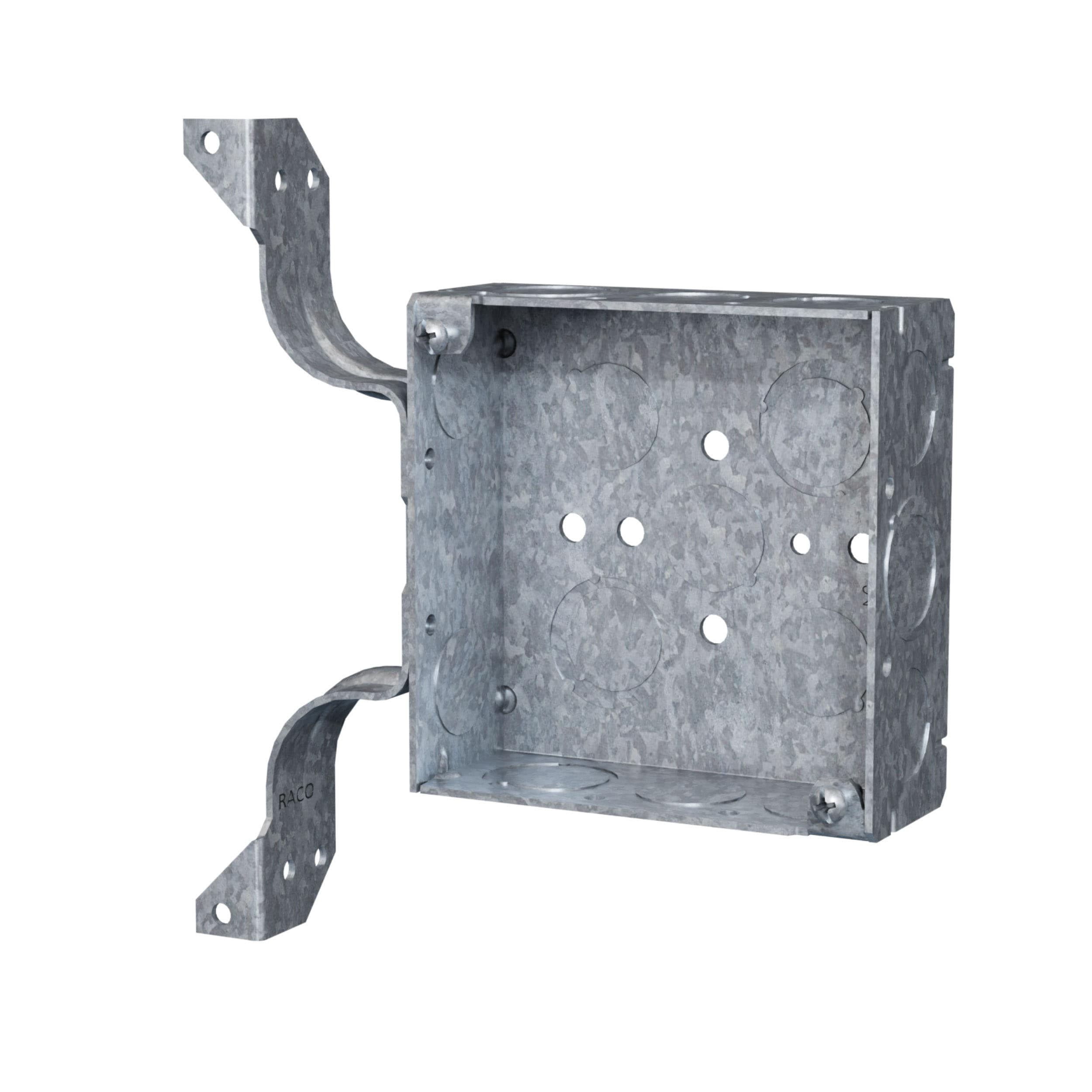 Hubbell 8208 RACO 2 -Gang Galvanized steel New work Square Electrical Box