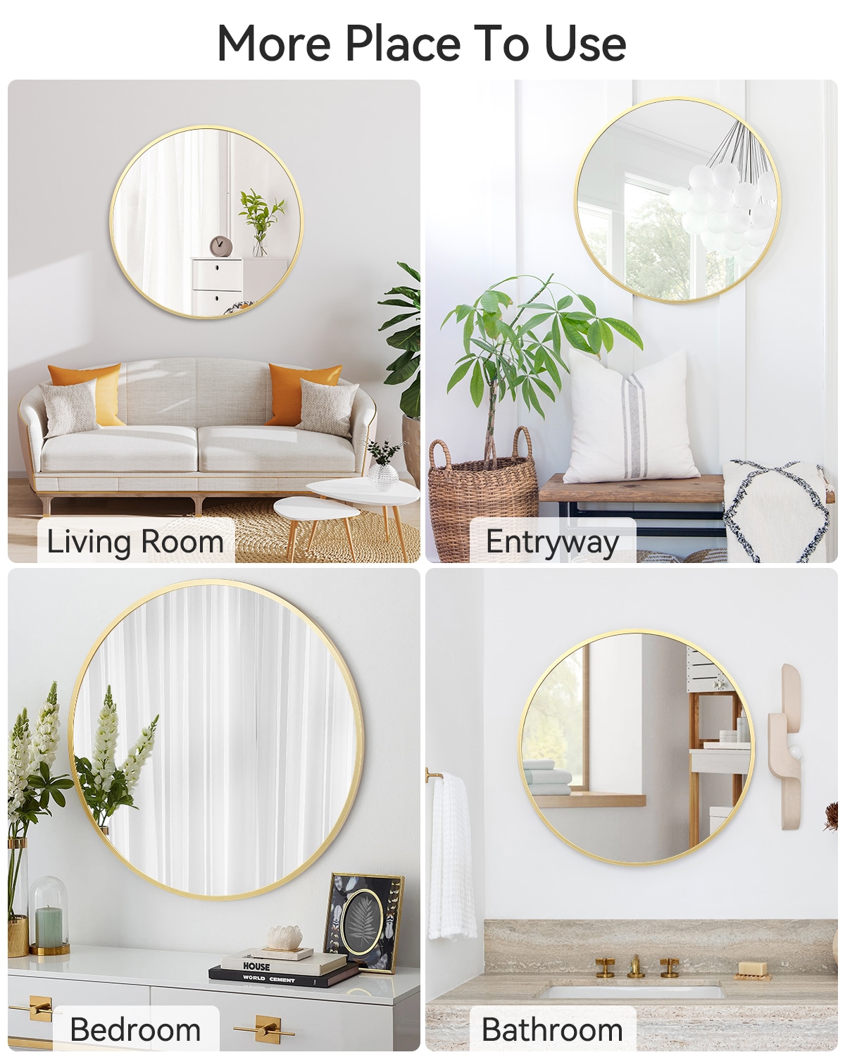 GAOMON LSPPJOK-RUO2D9IH0K Framed-Bath-Mirrors - View #7