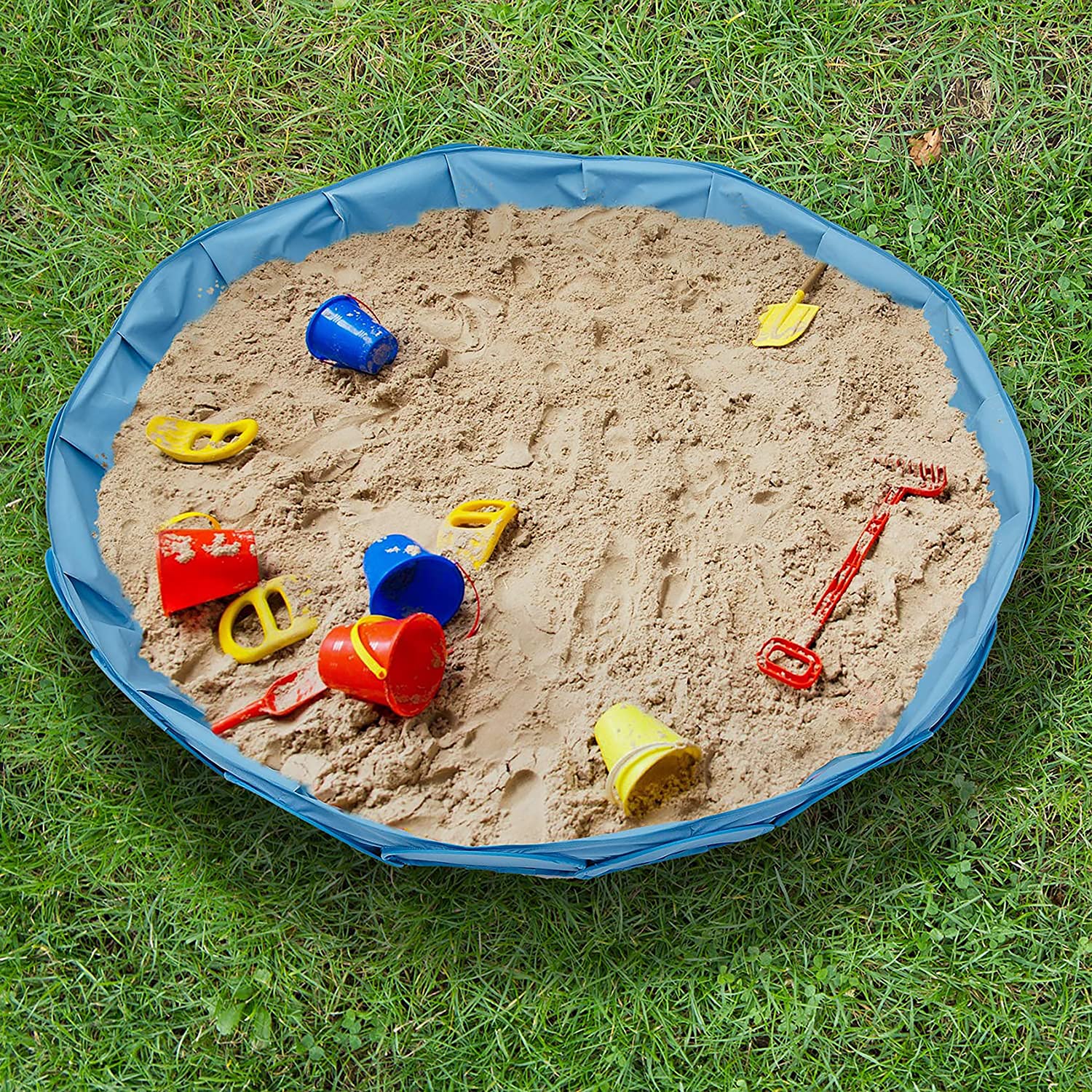 Badger Basket 48.75'' x 12'' Plastic Square Sandbox with Cover
